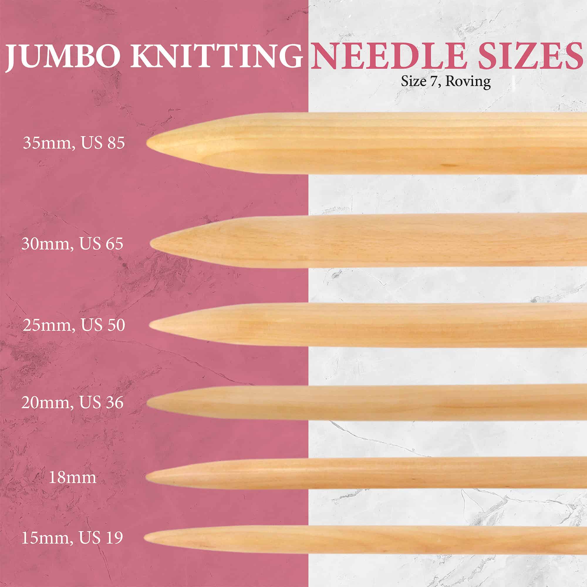 Jumbo Bamboo Circular Knitting Needles - Image 6
