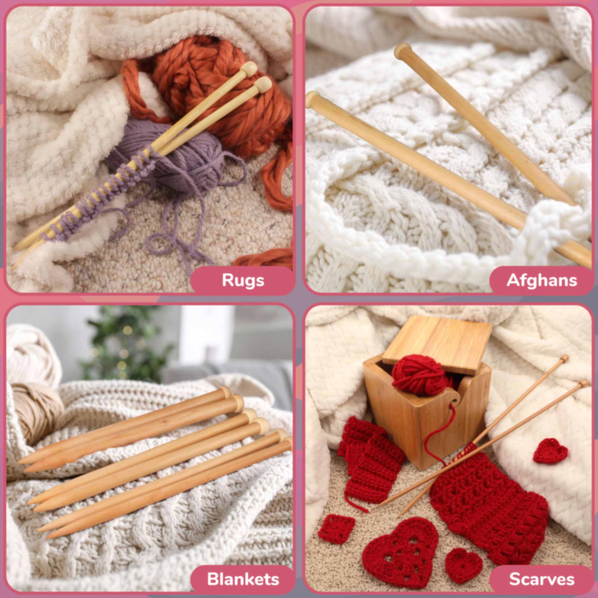 Jumbo Bamboo Knitting Needles - Image 8