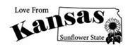 Bamboo Back Scratcher Shoe Horn Bongers With Love Series of States, Kansas