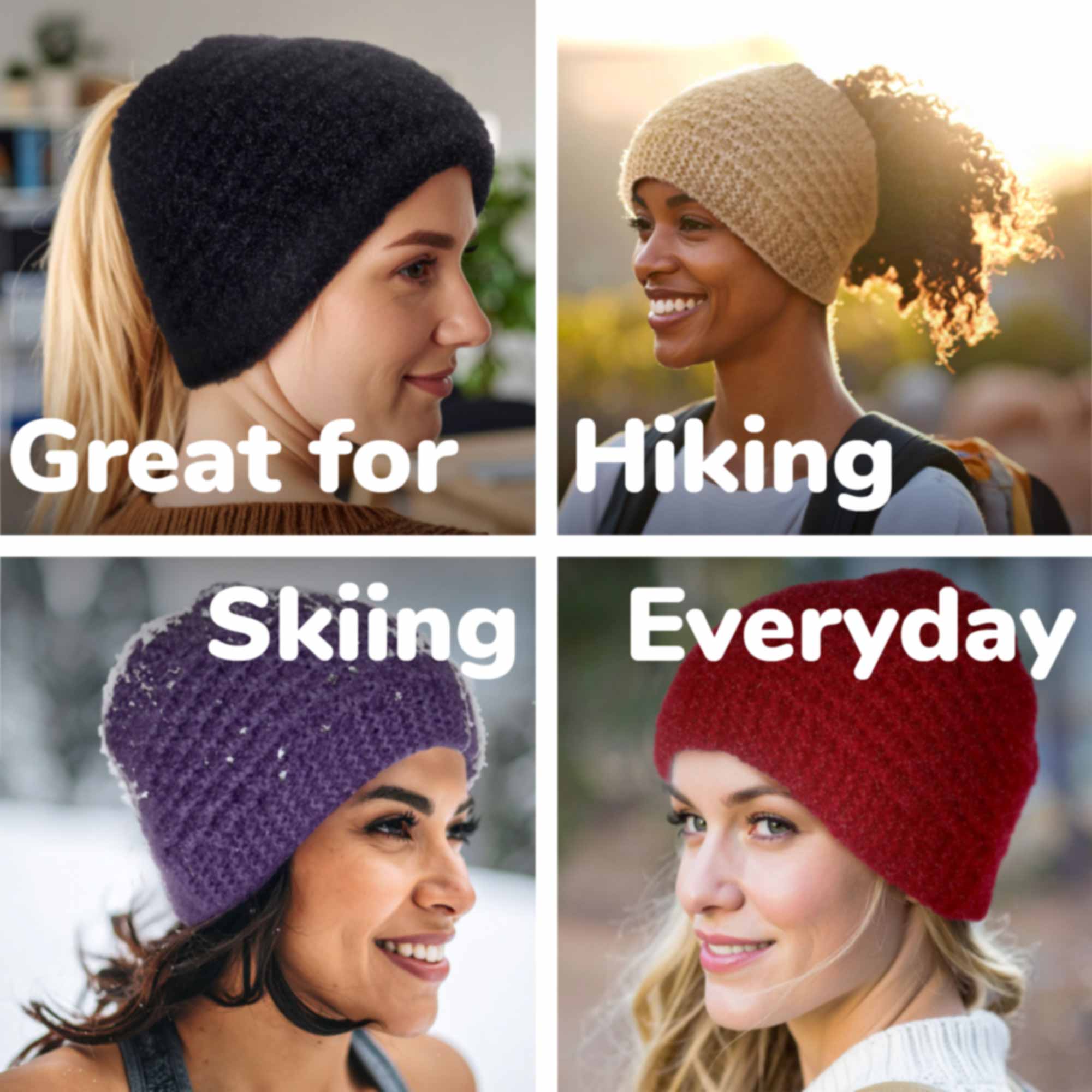 Women's Arctic Hues Knitted Headband with Ear Warmer  - Image 2
