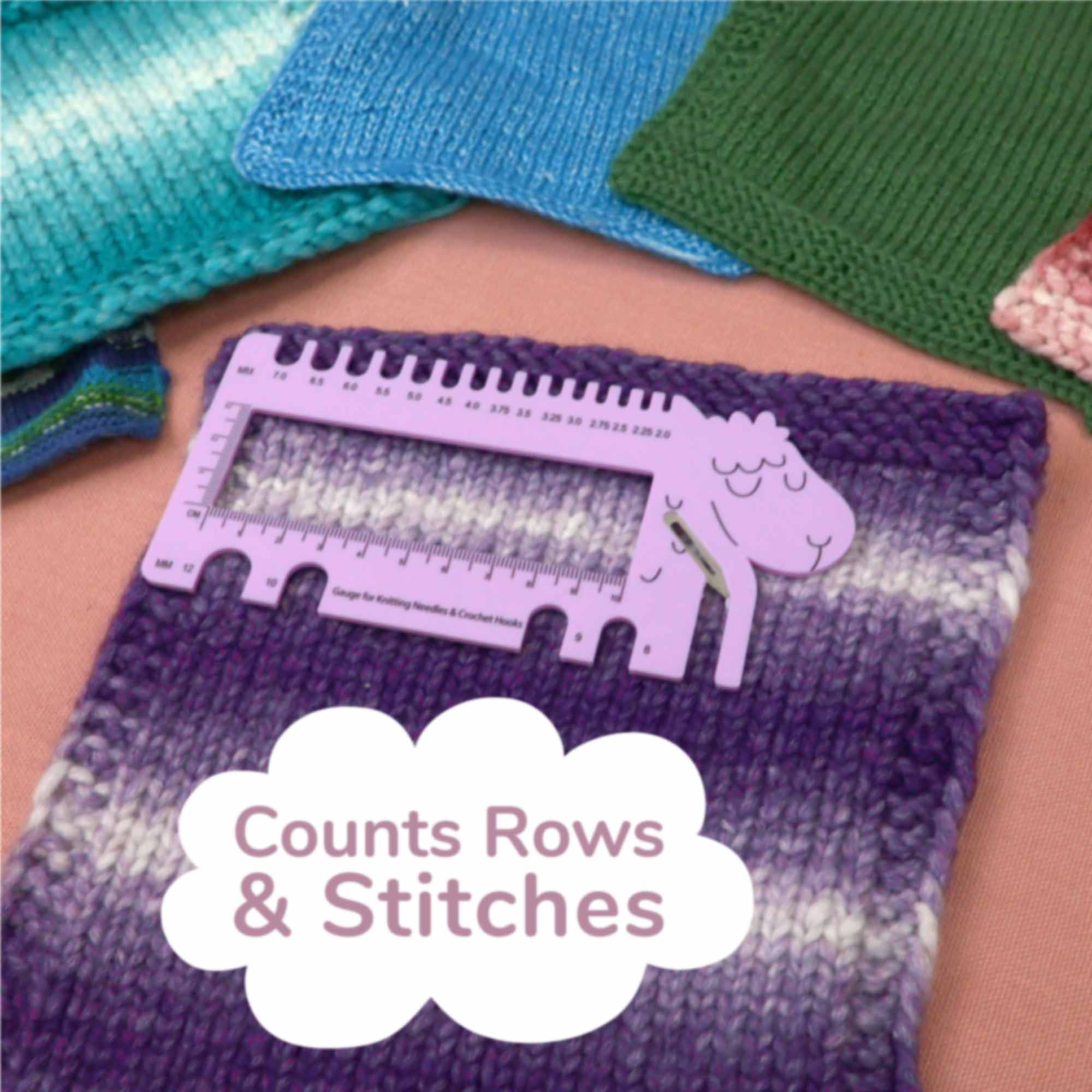 Sleepy Sheep Knitting Crochet Needle Gauge - Image 6
