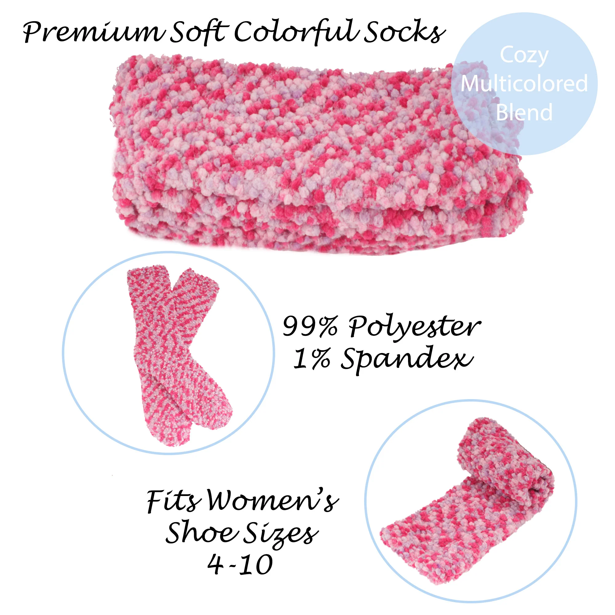 Women's Fuzzy Home Socks - 1 Pair - Image 9