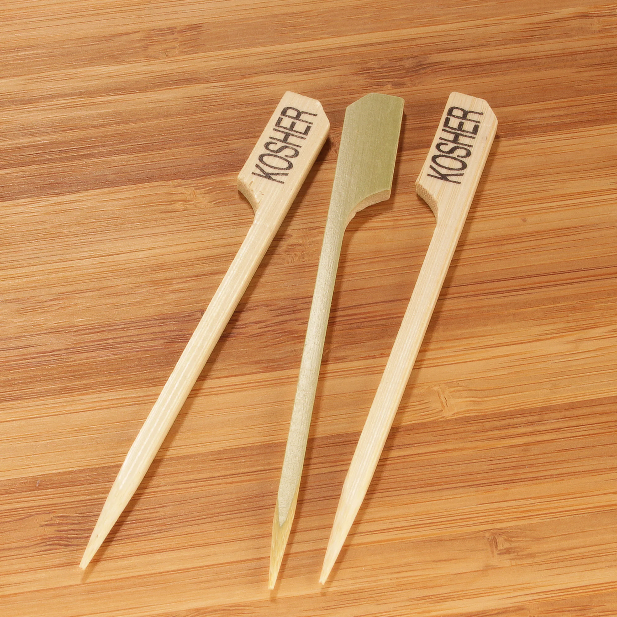 Kosher Paddle Bamboo Food Picks - Image 3