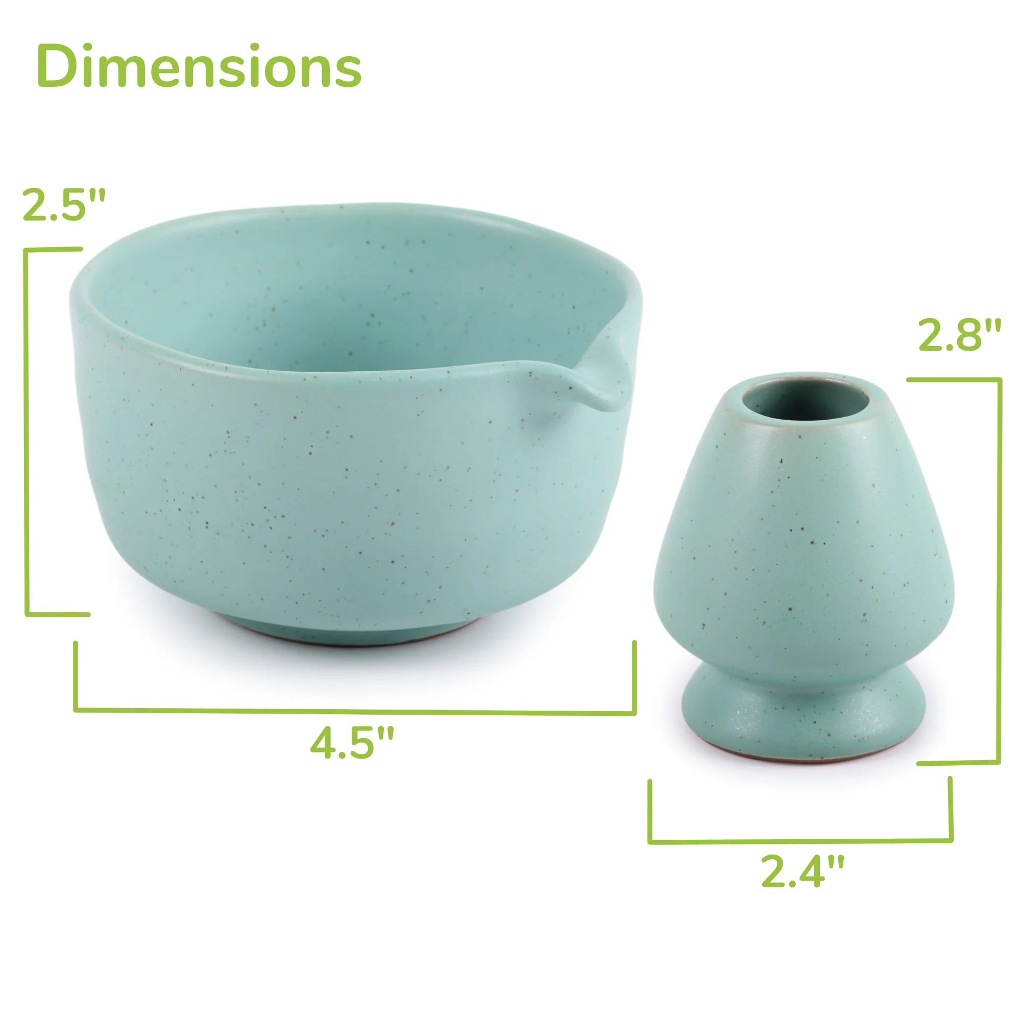 Ceramic Matcha Bowl & Rest Set - Image 3