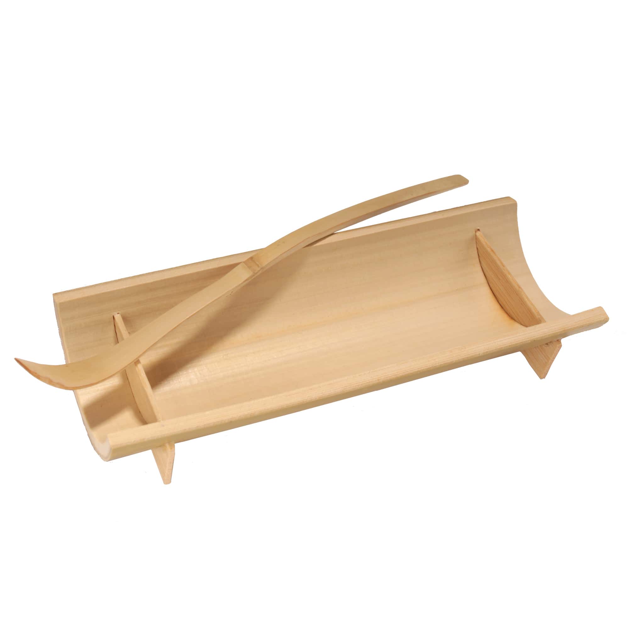 Japanese Bamboo Matcha Tea Leaf Powder Holder Set - Natural