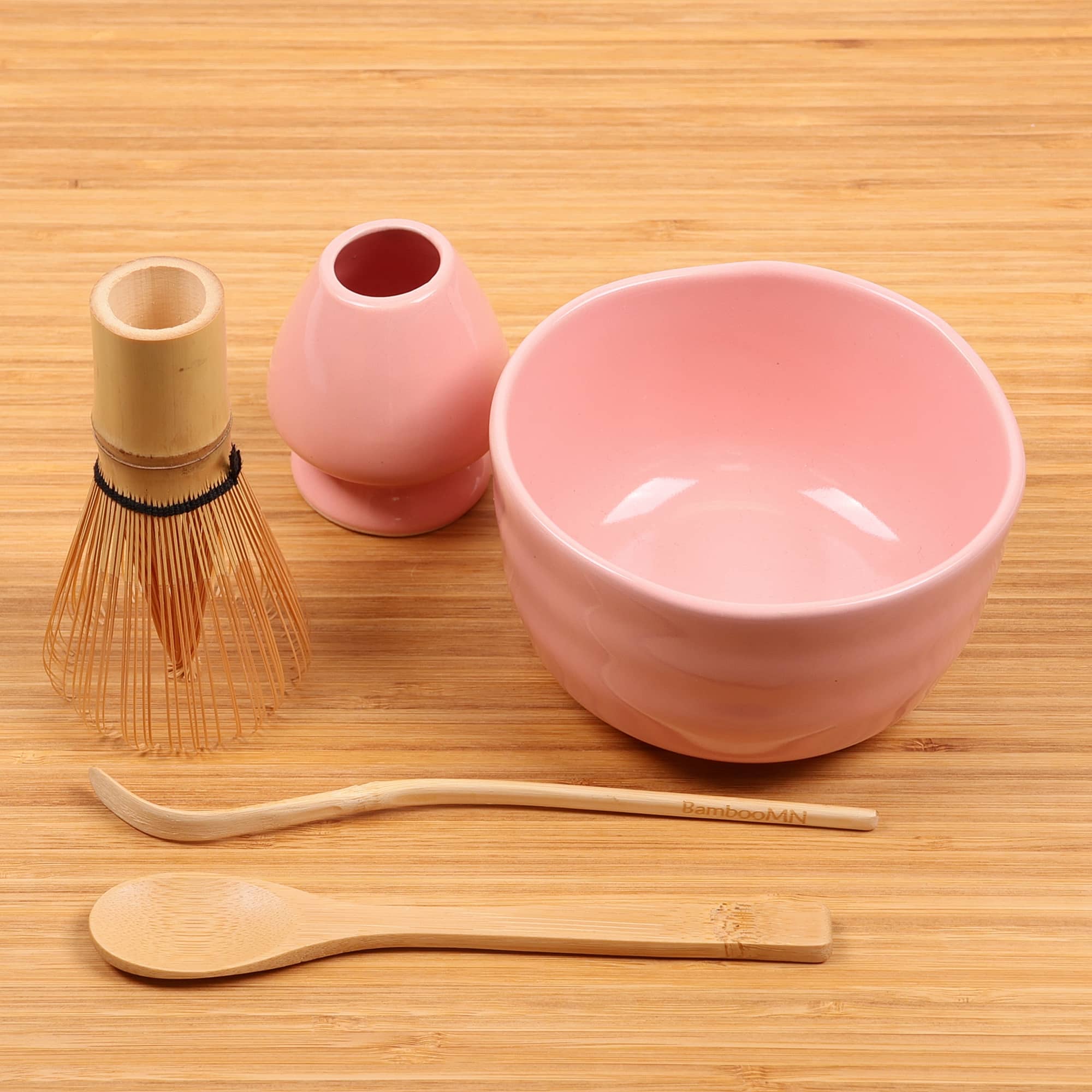 Matcha Bowl, Rest, Tea Whisk, Chashaku, & Tea Spoon Set - Image 15