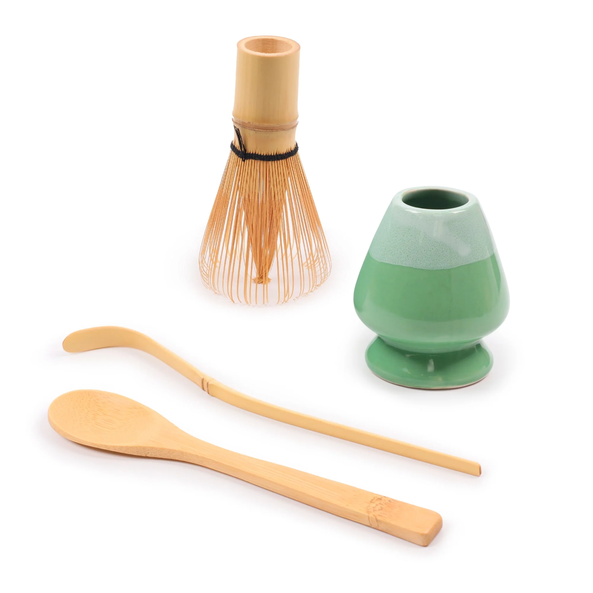 Matcha Green Tea Whisk Set - Whisk + Scoop + Tea Spoon + Whisk Holder - Image 12