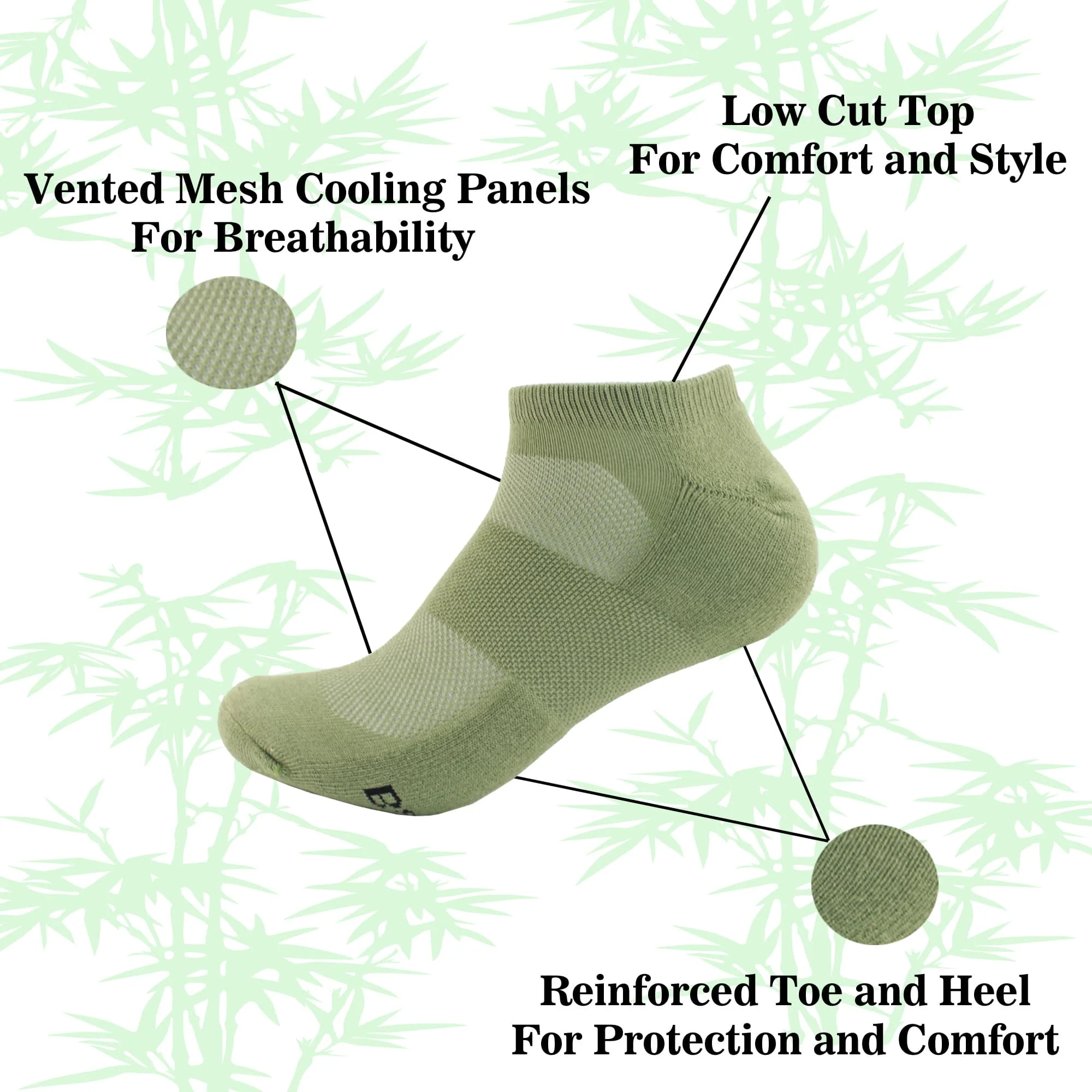 Men's Bamboo Ankle Socks: 2 Pairs - Image 3