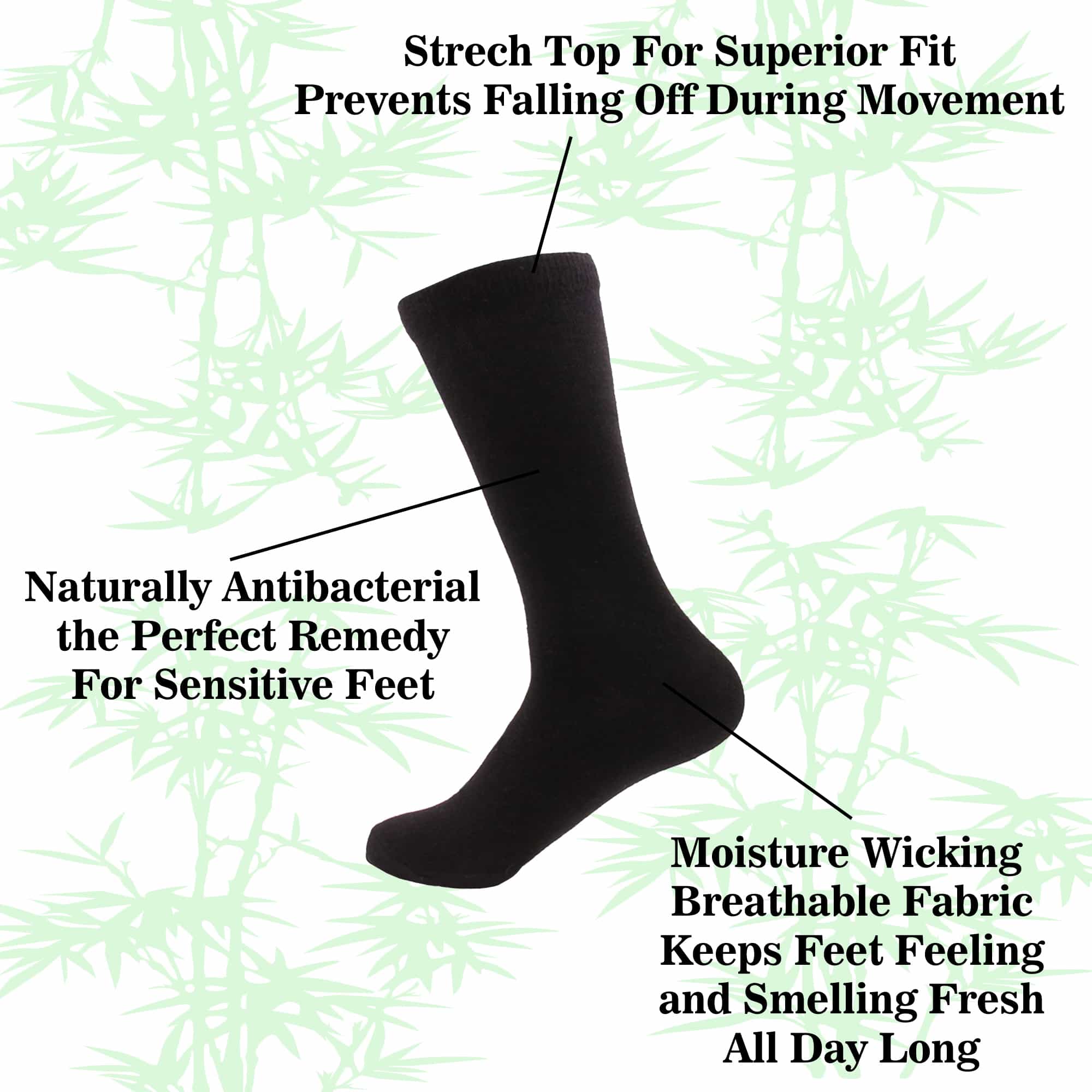 Men's Bamboo Mid-Calf Socks: 8 Pairs - Image 5