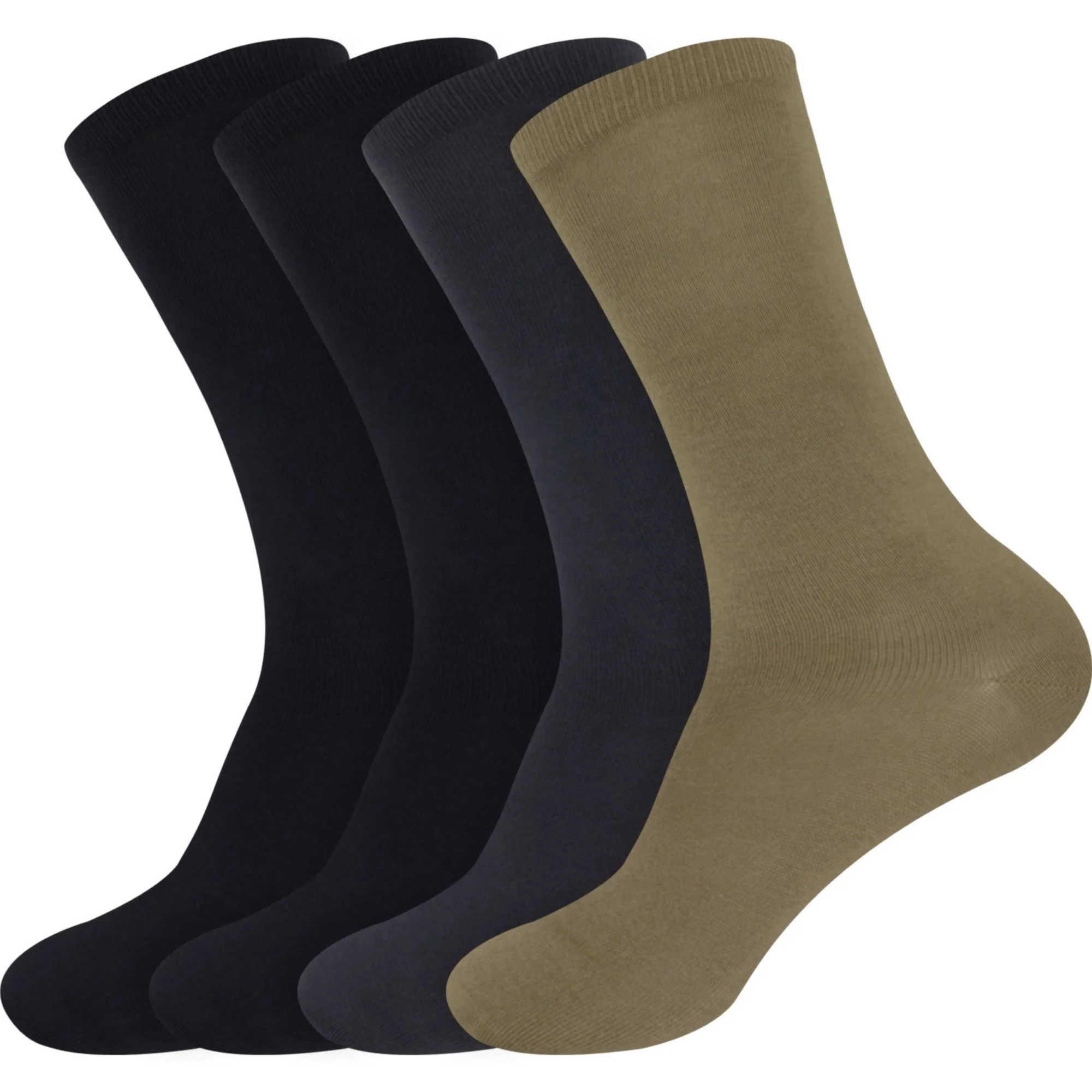 Men's Bamboo Mid-Calf Socks: 4 Pairs - Image 15