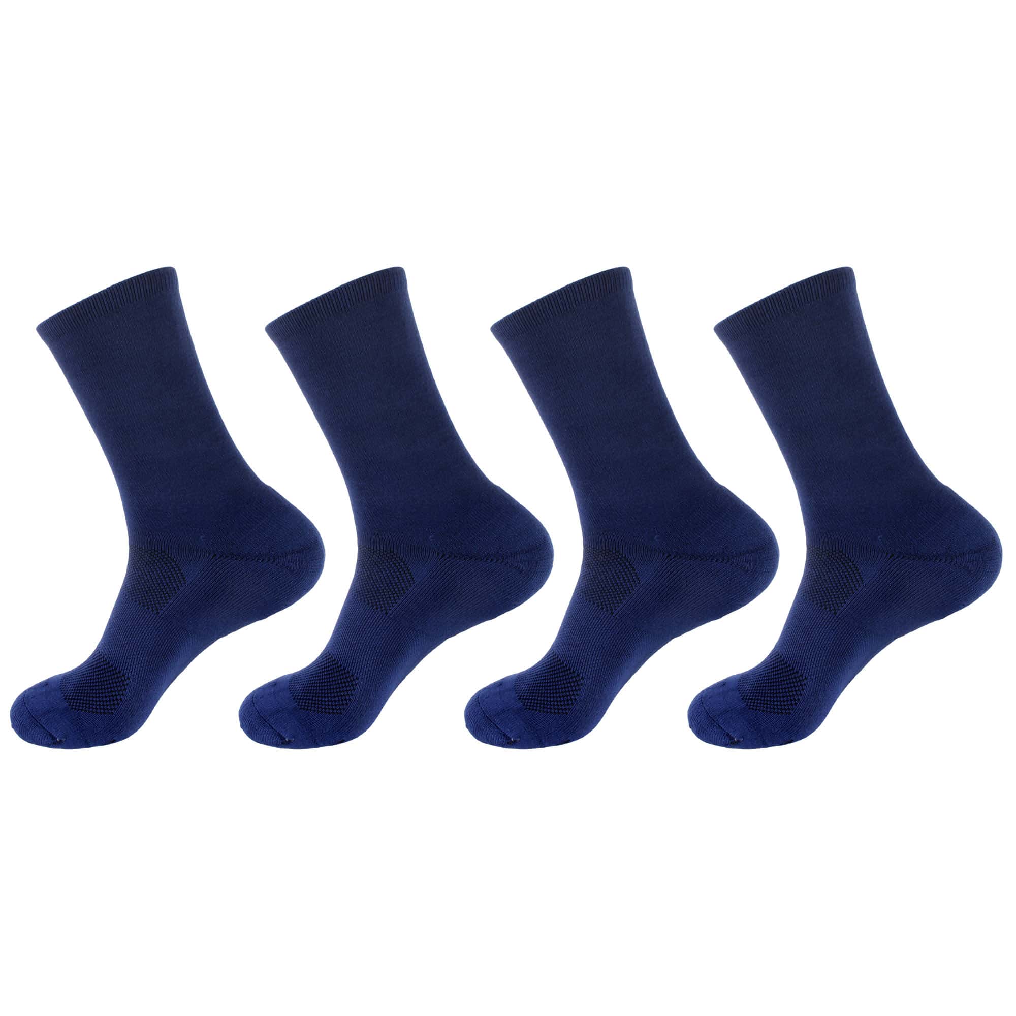 Men's Bamboo Cushioned Crew Socks: 4 Pairs - Image 11