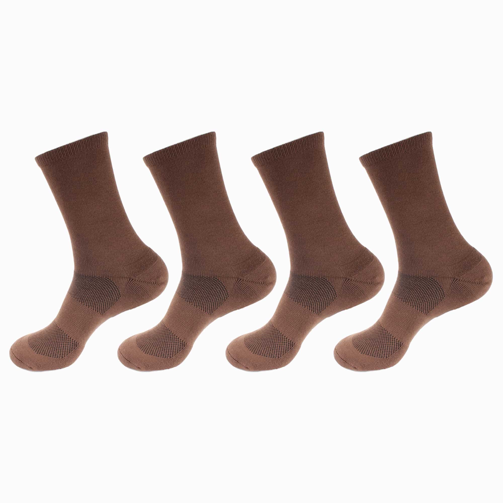 Men's Bamboo Cushioned Crew Socks: 4 Pairs - Image 12