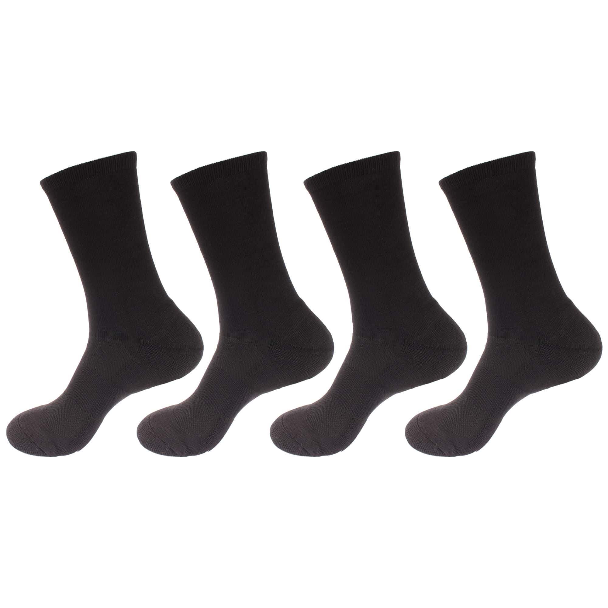 Men's Bamboo Cushioned Crew Socks: 4 Pairs - Image 9