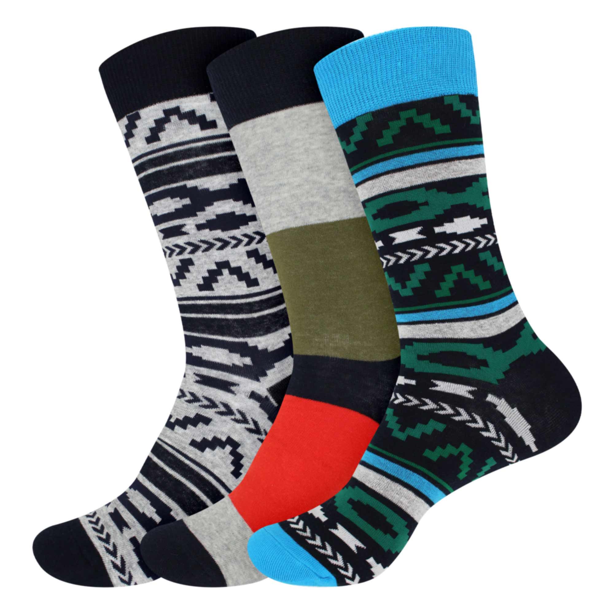 Men's Cotton Colorful Dress Socks - Image 23
