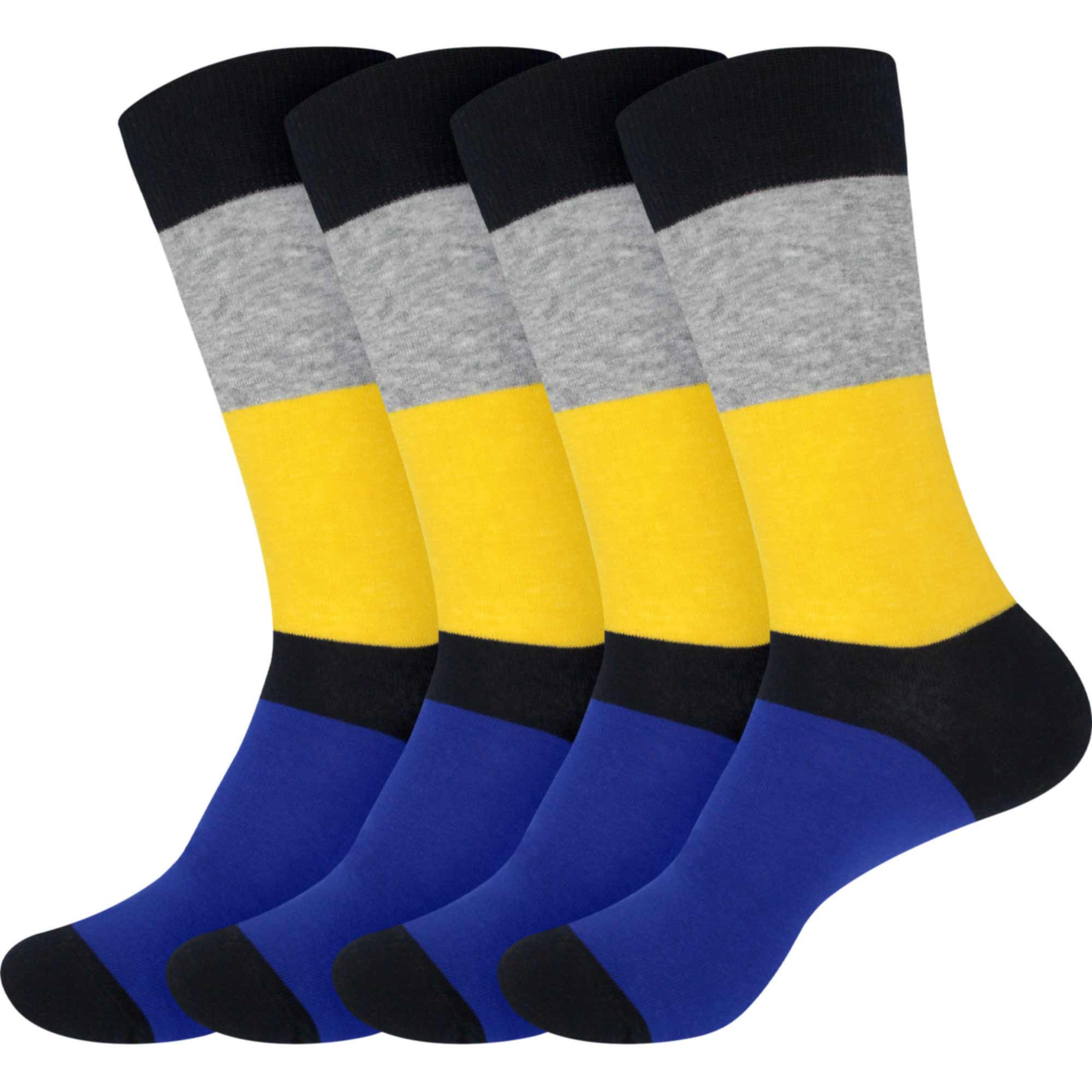 Men's Cotton Colorful Dress Socks - Image 24
