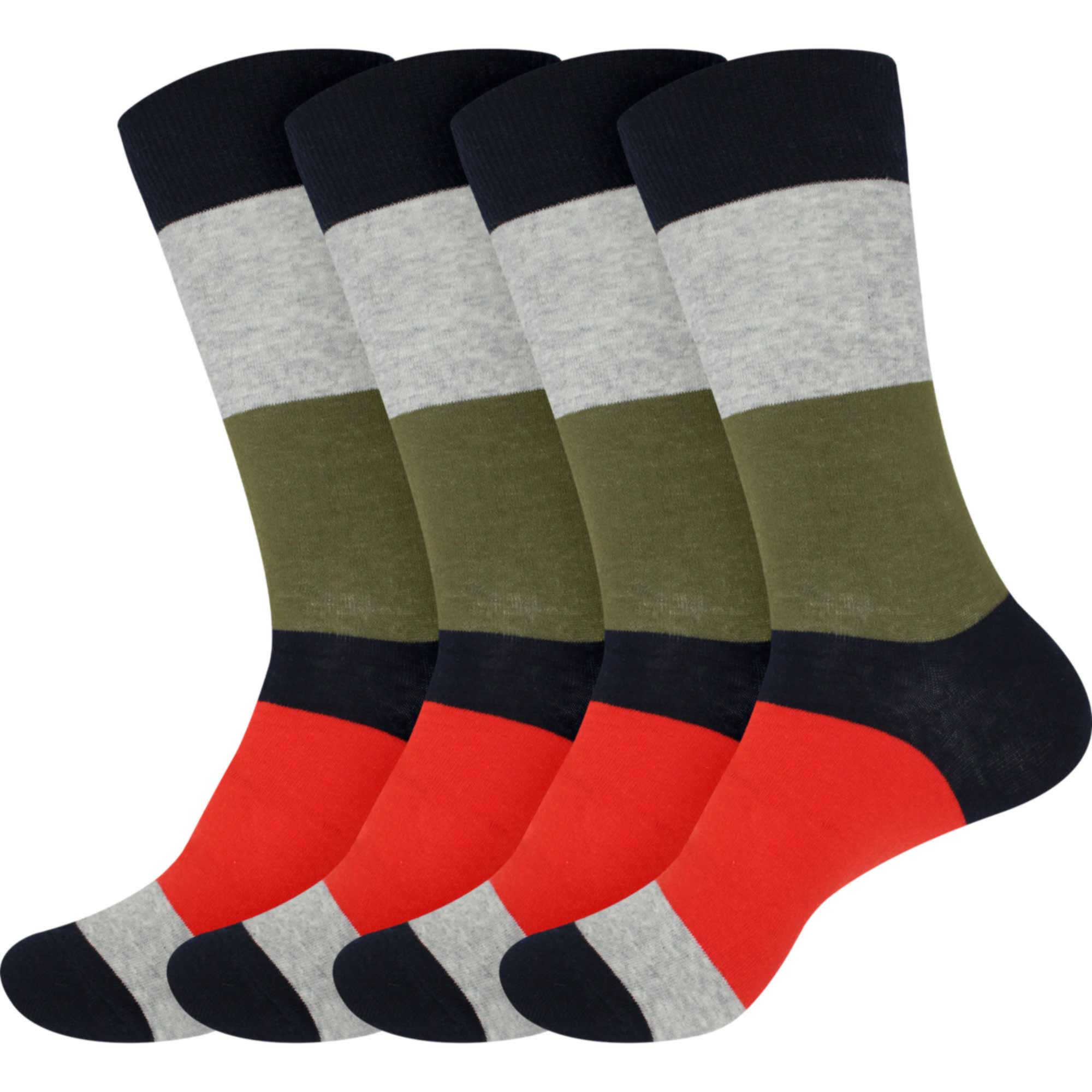 Men's Cotton Colorful Dress Socks - Image 27
