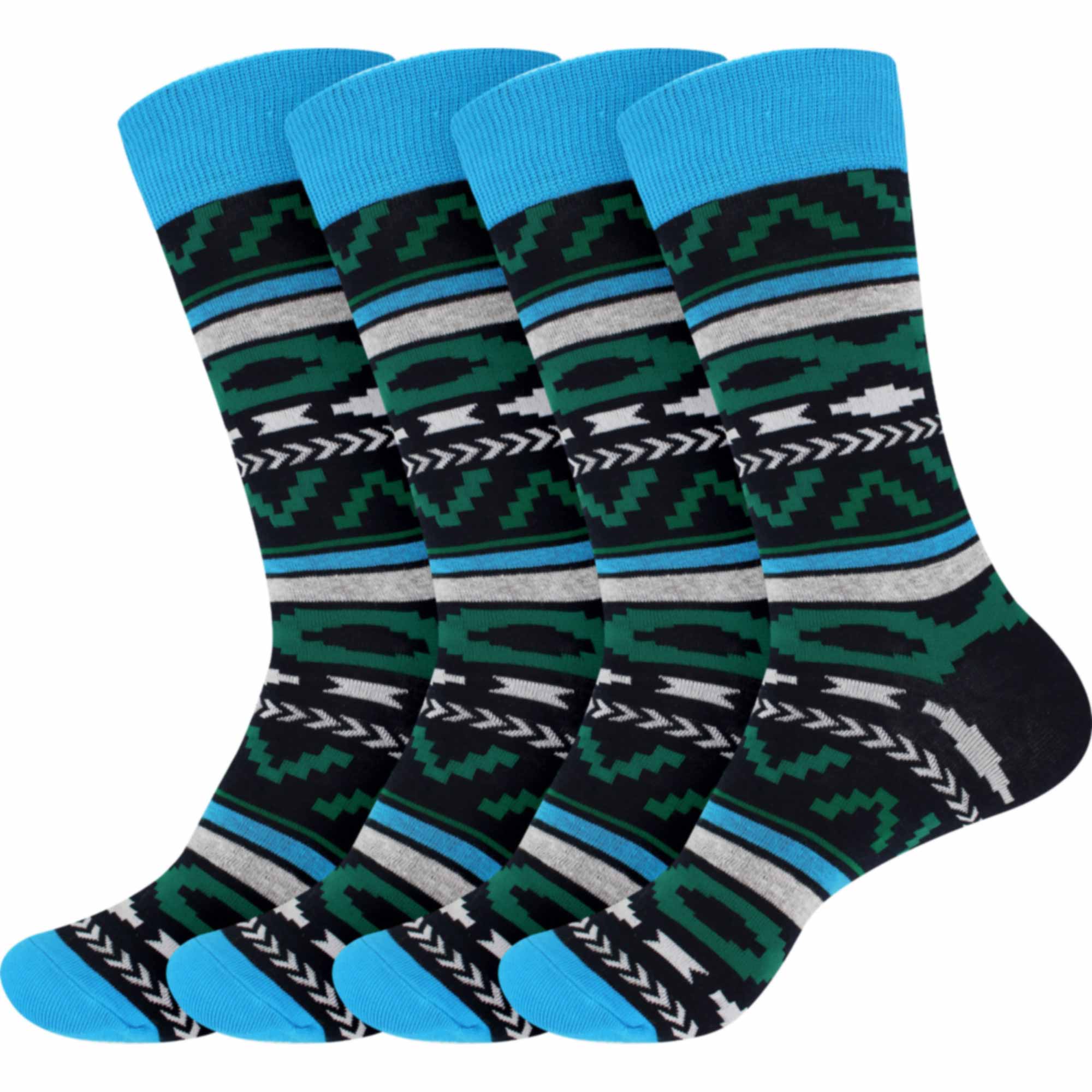 Men's Cotton Colorful Dress Socks - Image 28