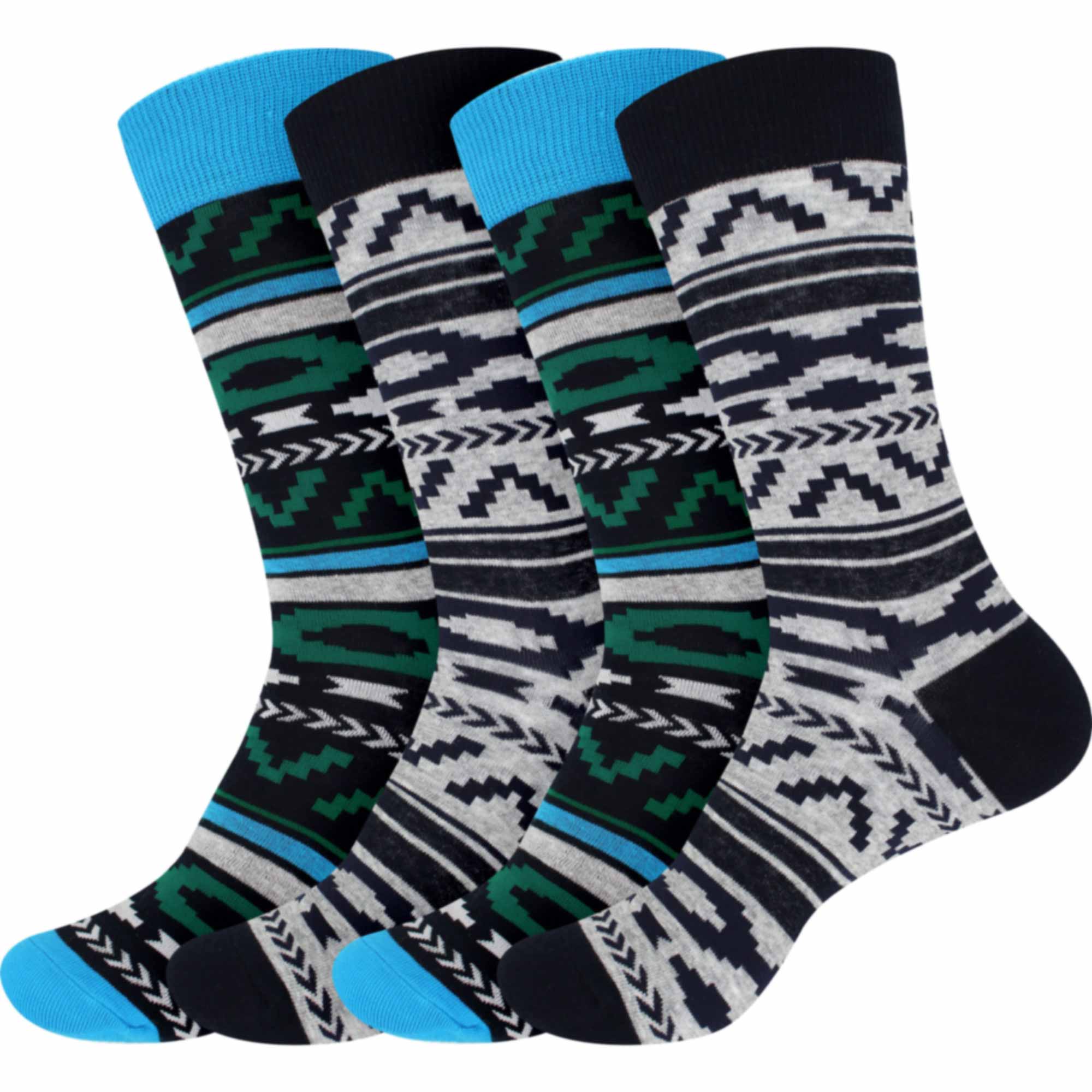 Men's Cotton Colorful Dress Socks - Image 31