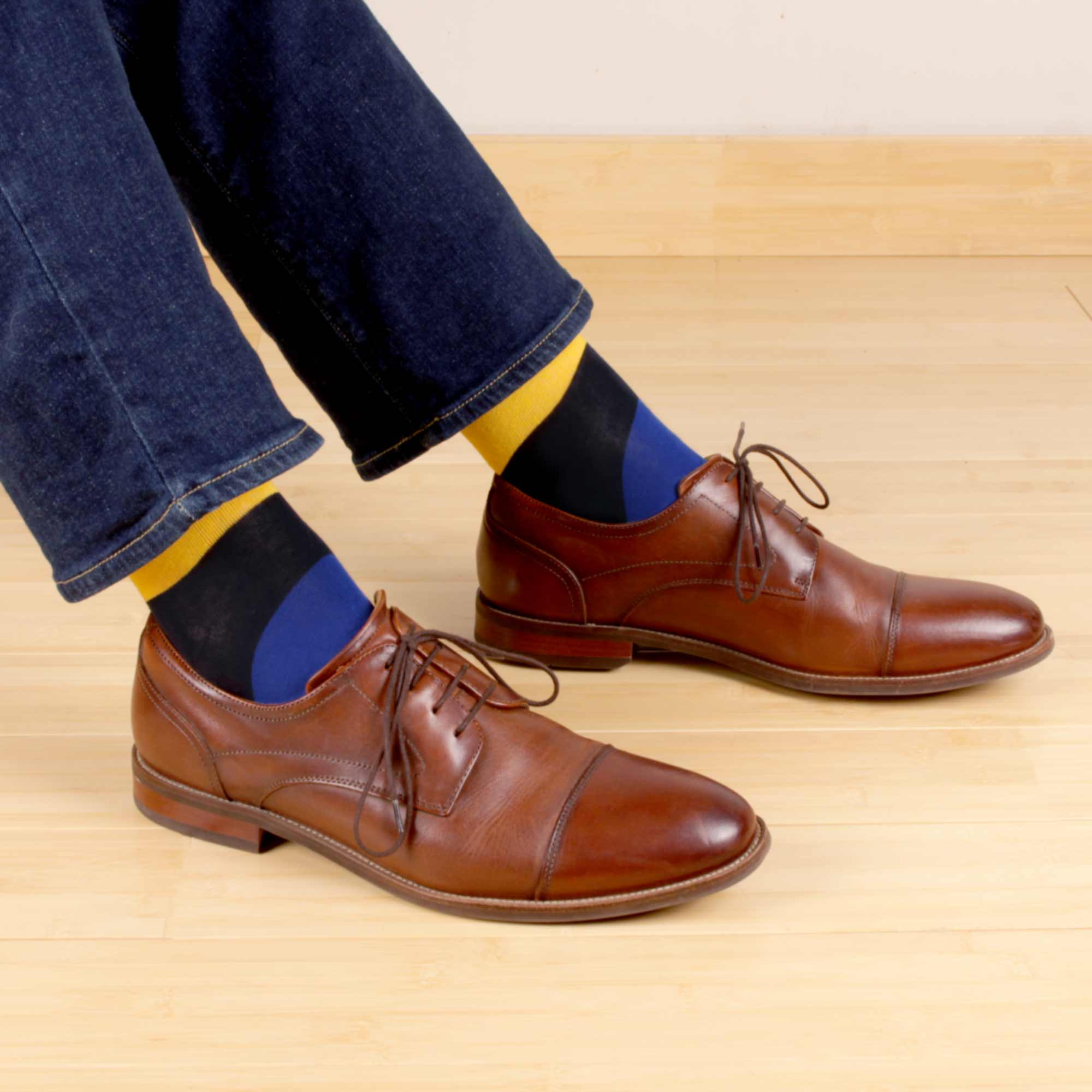 Men's Cotton Colorful Dress Socks - Image 4