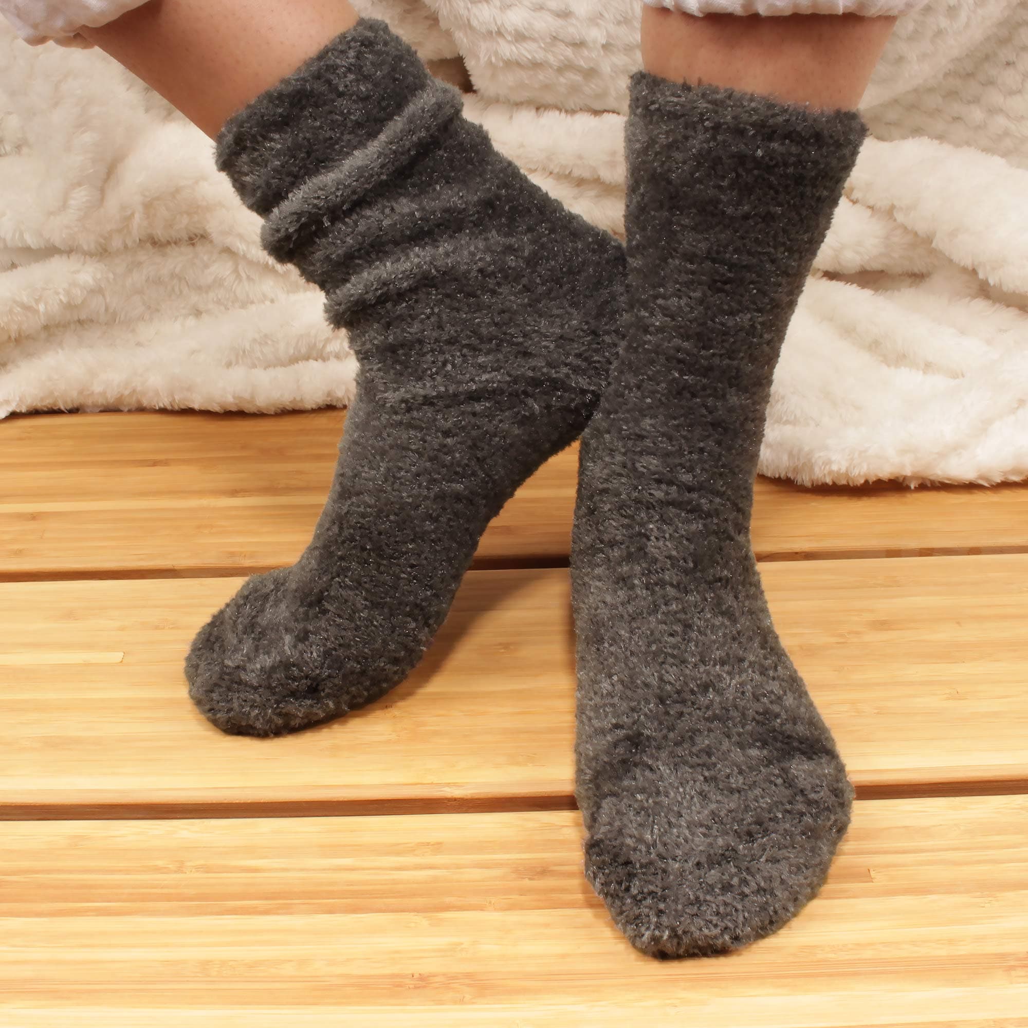 Men's Featherlight Fuzzy Socks - Image 2