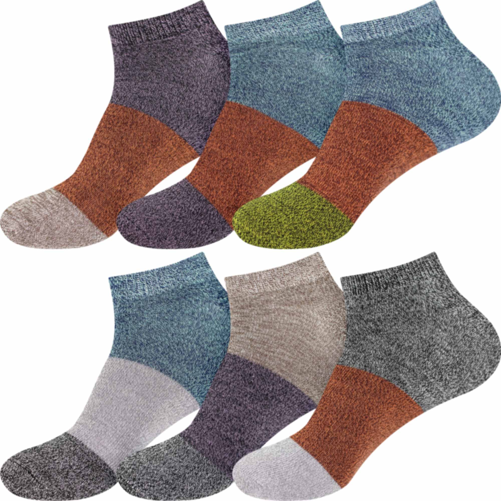 Men's Bamboo 3 Stripe Casual Ankle Socks - Image 14