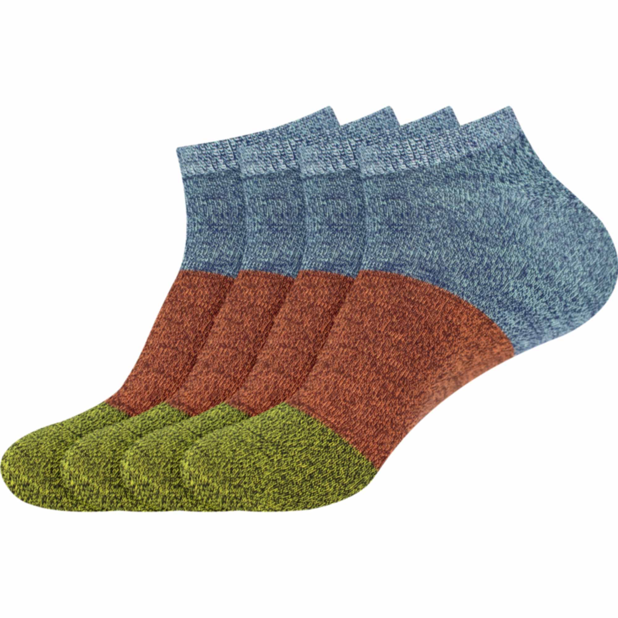 Men's Bamboo 3 Stripe Casual Ankle Socks - Image 4