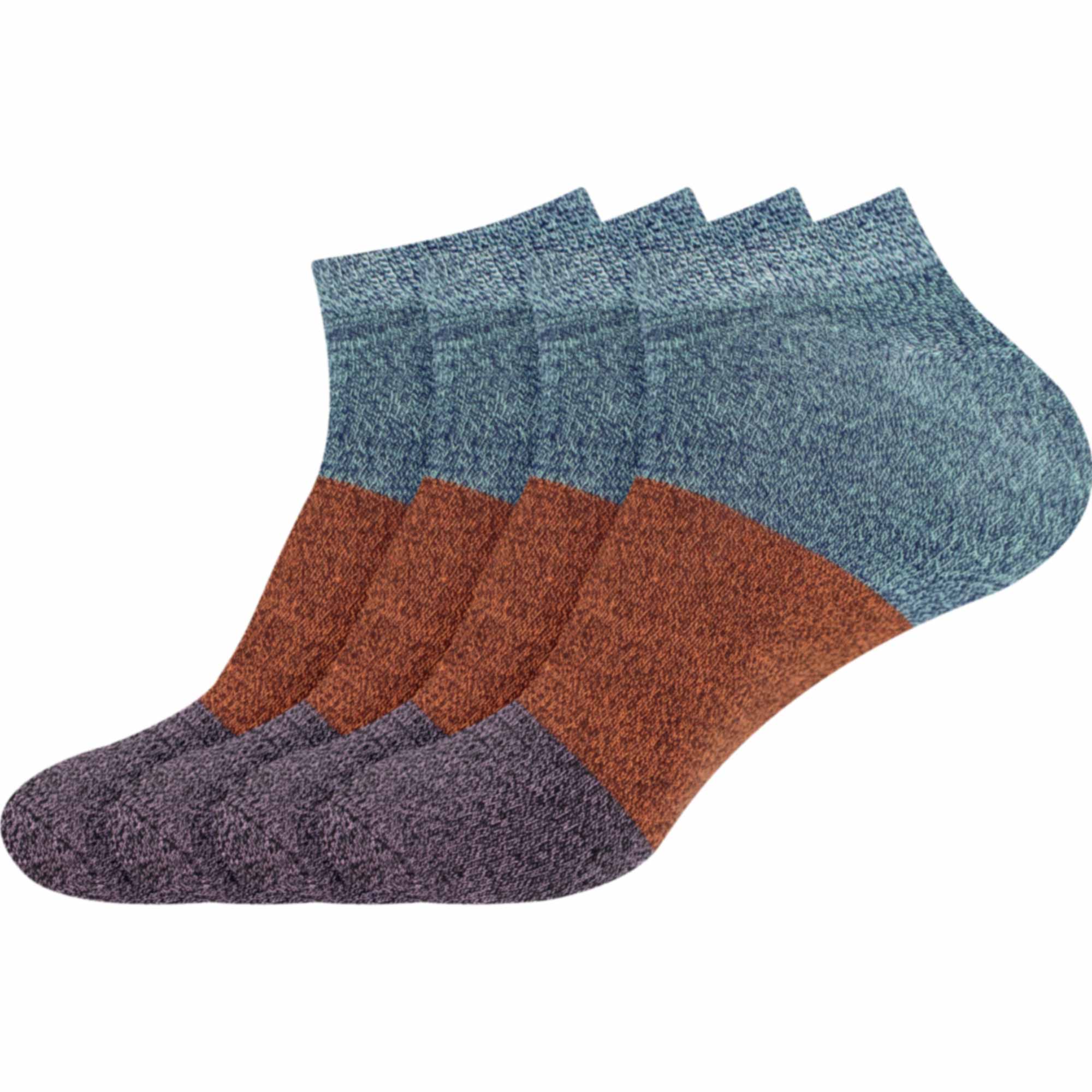Men's Bamboo 3 Stripe Casual Ankle Socks - Image 5