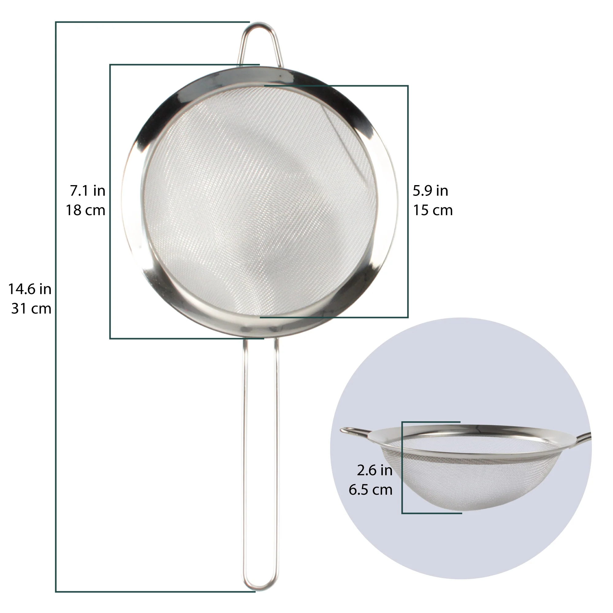 Fine Mesh Stainless Steel Strainers - Image 7