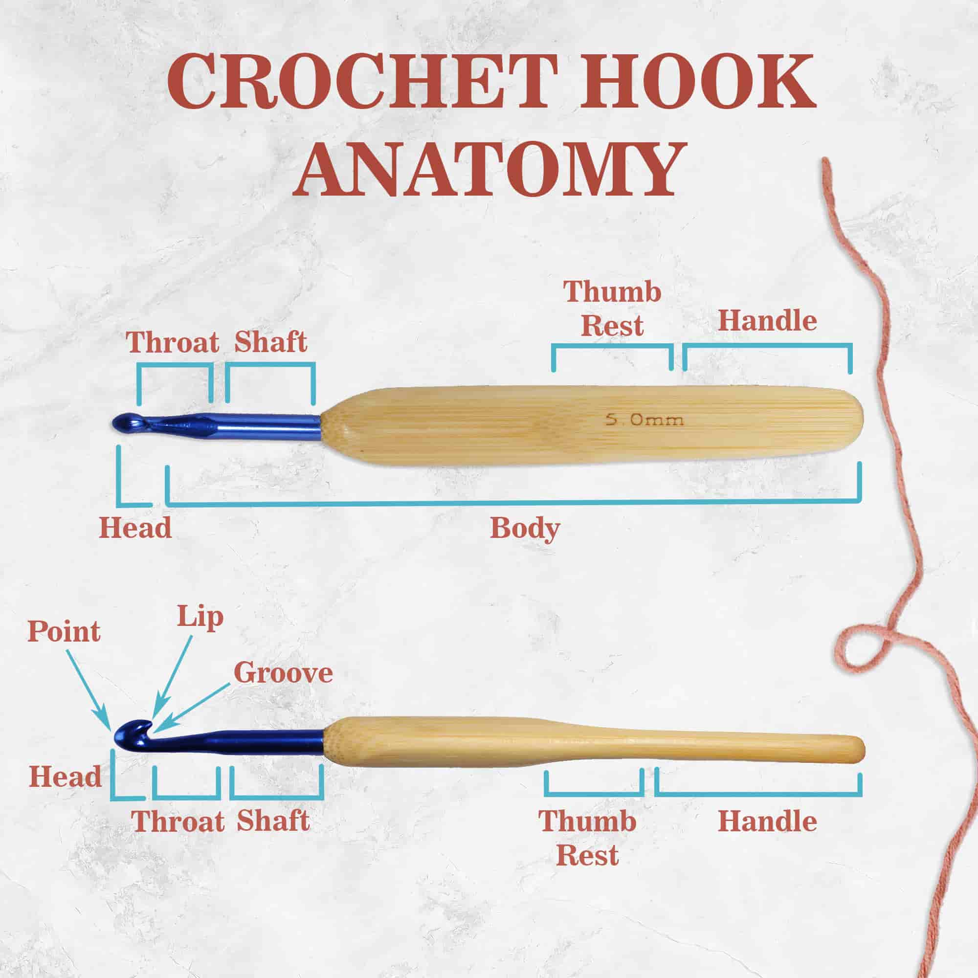 12pc Steel Bamboo Crochet Hook Sets - Image 4