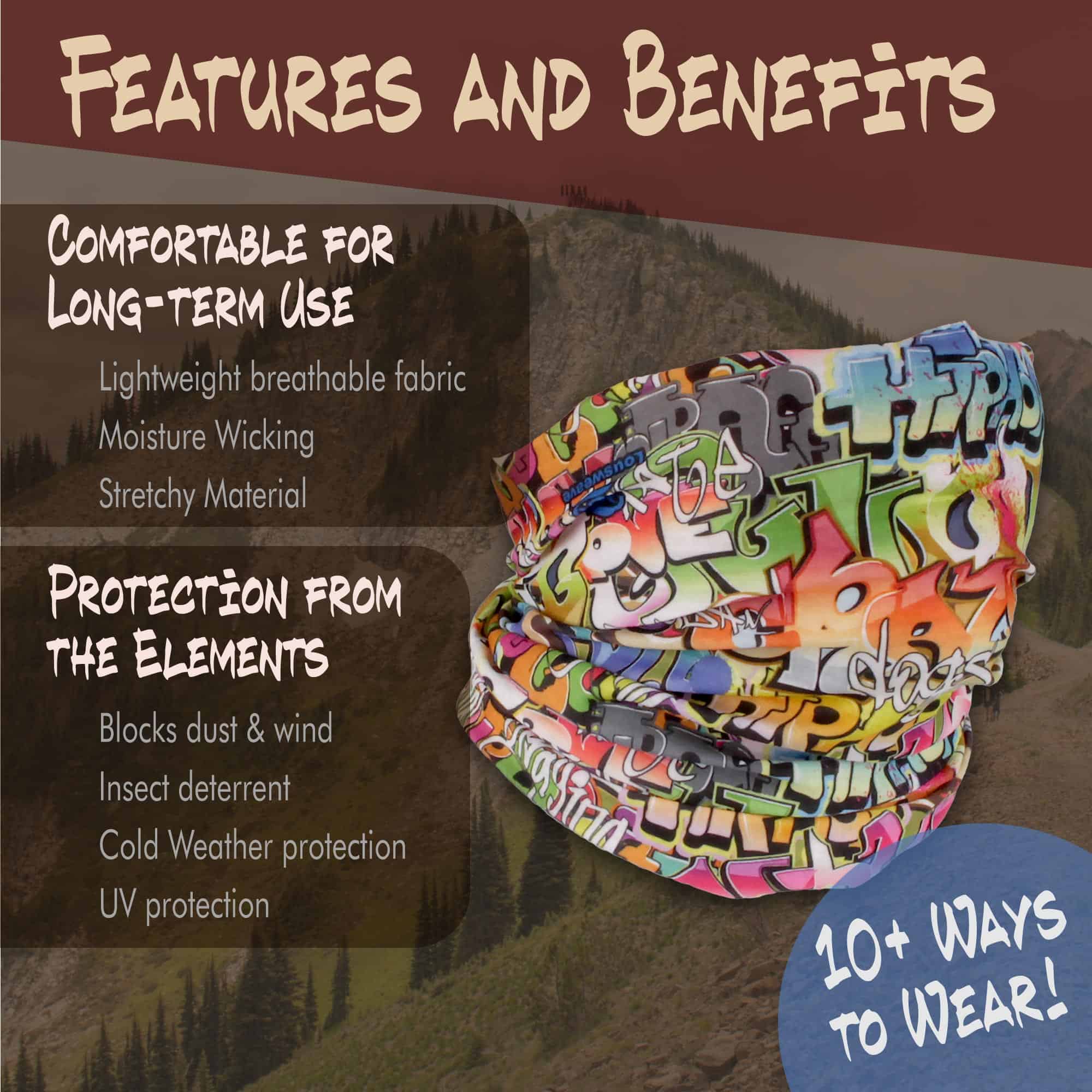 Print Neck Gaiters - Image 3