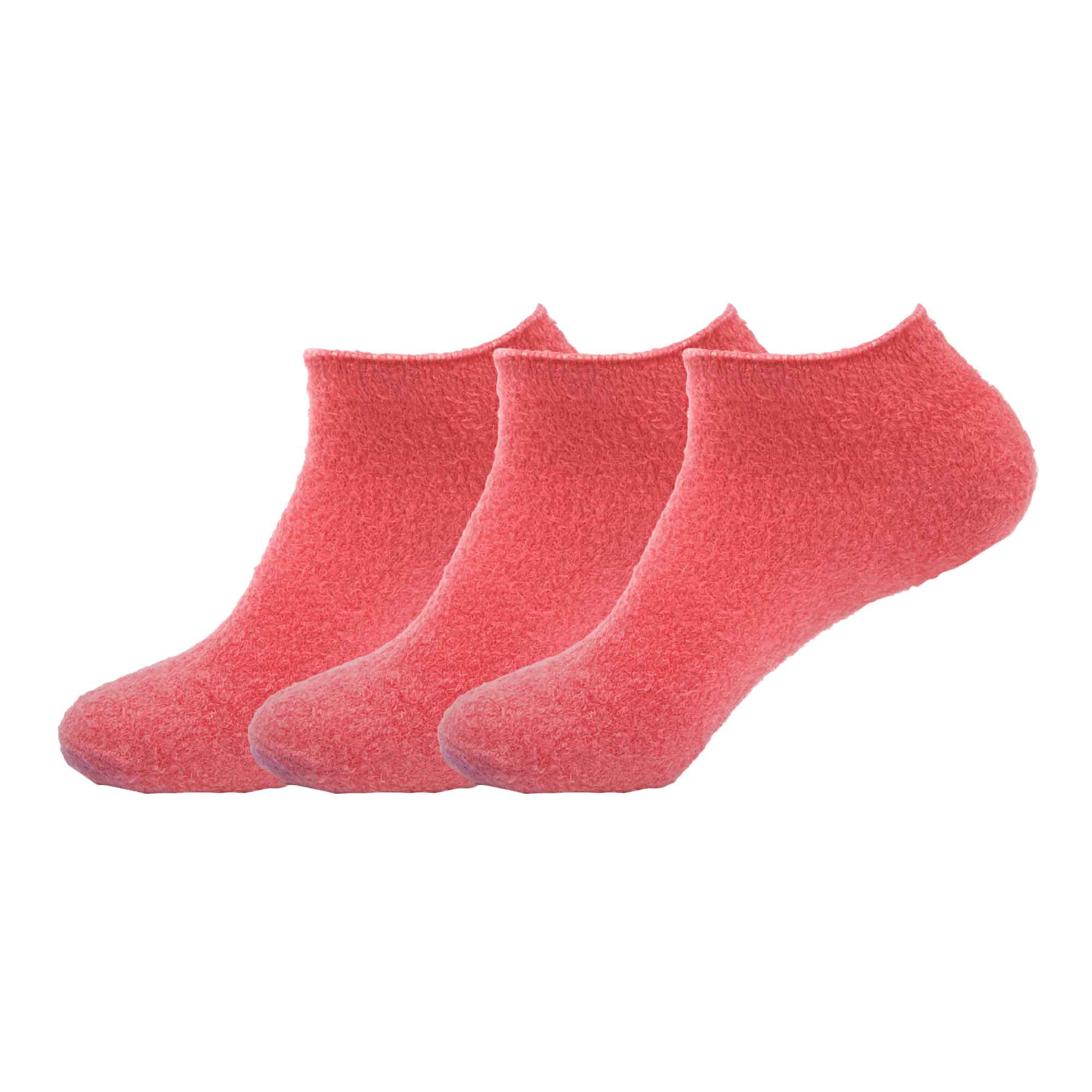 Women's Aloe Infused Fuzzy Nylon Socks: 3 Pairs - Image 10