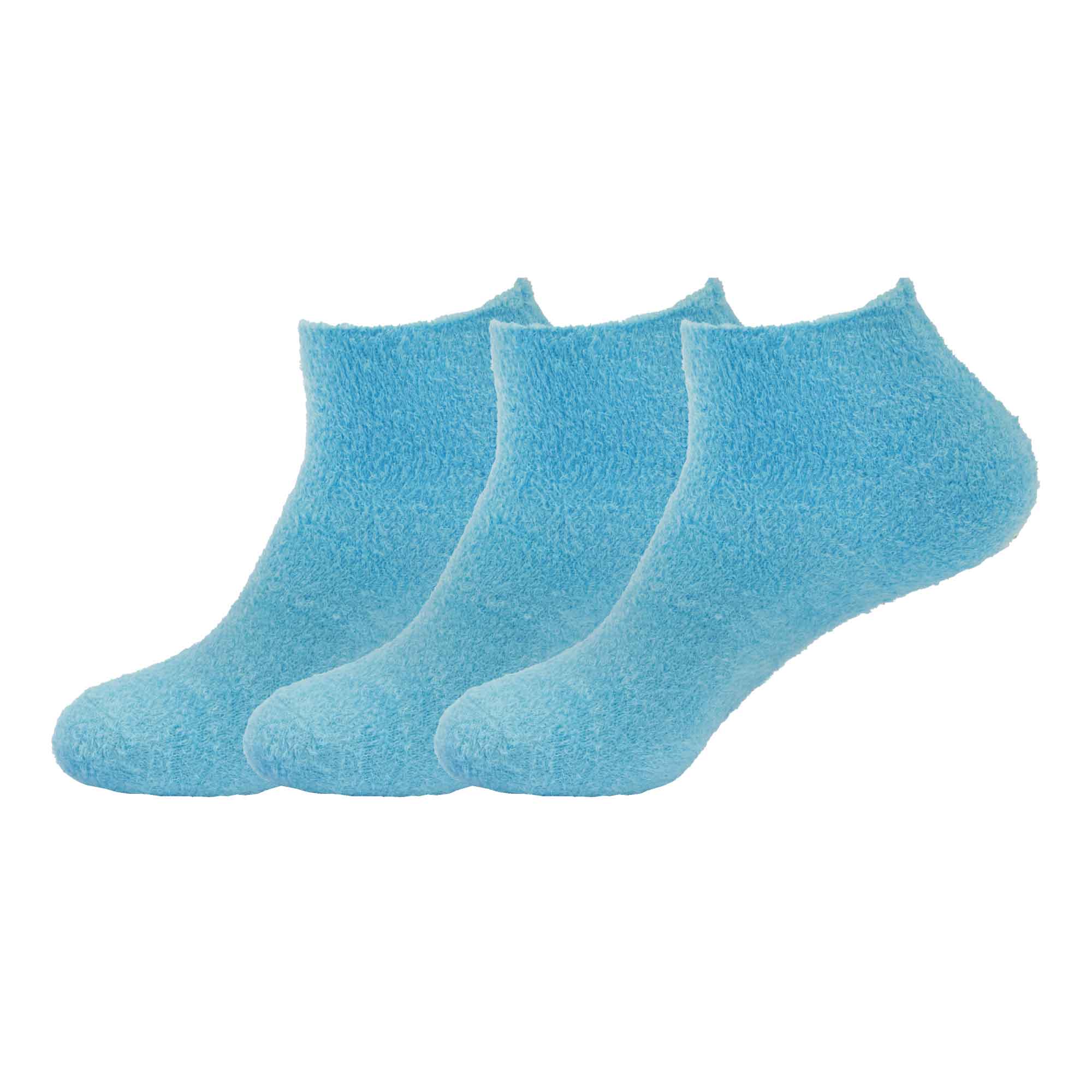 Women's Aloe Infused Fuzzy Nylon Socks: 3 Pairs - Image 13