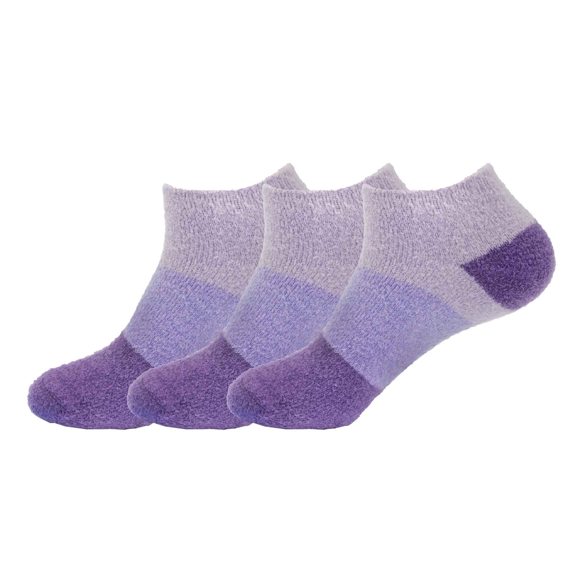 Women's Aloe Infused Fuzzy Nylon Socks: 3 Pairs - Image 14