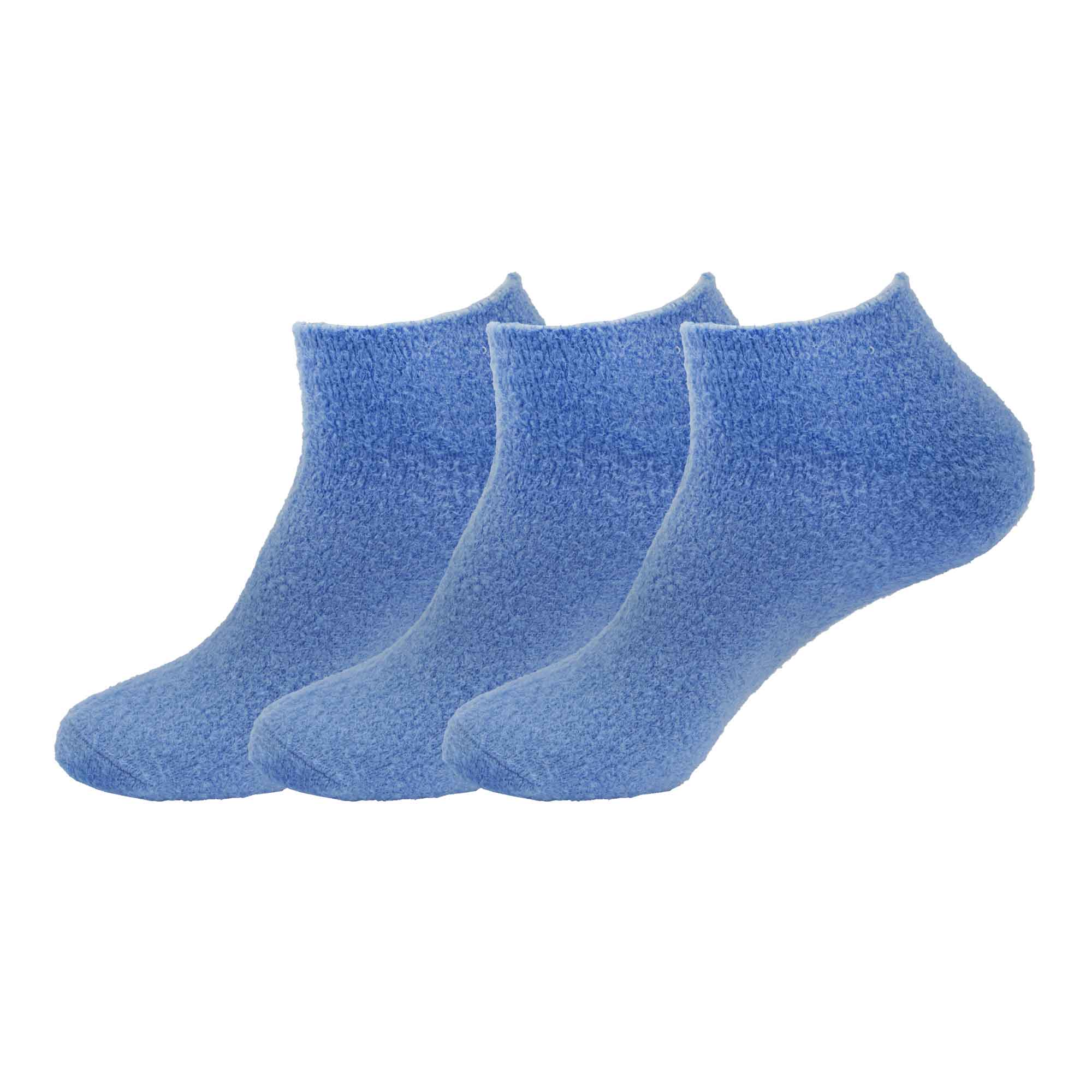 Women's Aloe Infused Fuzzy Nylon Socks: 3 Pairs - Image 16