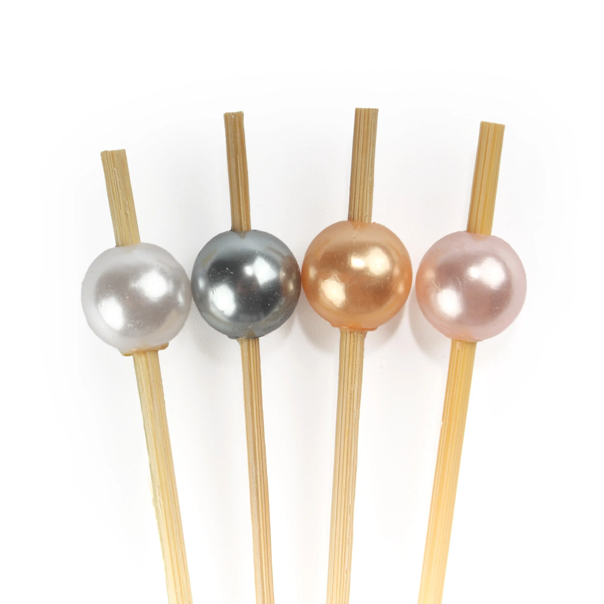 Pearl Bamboo Food Picks