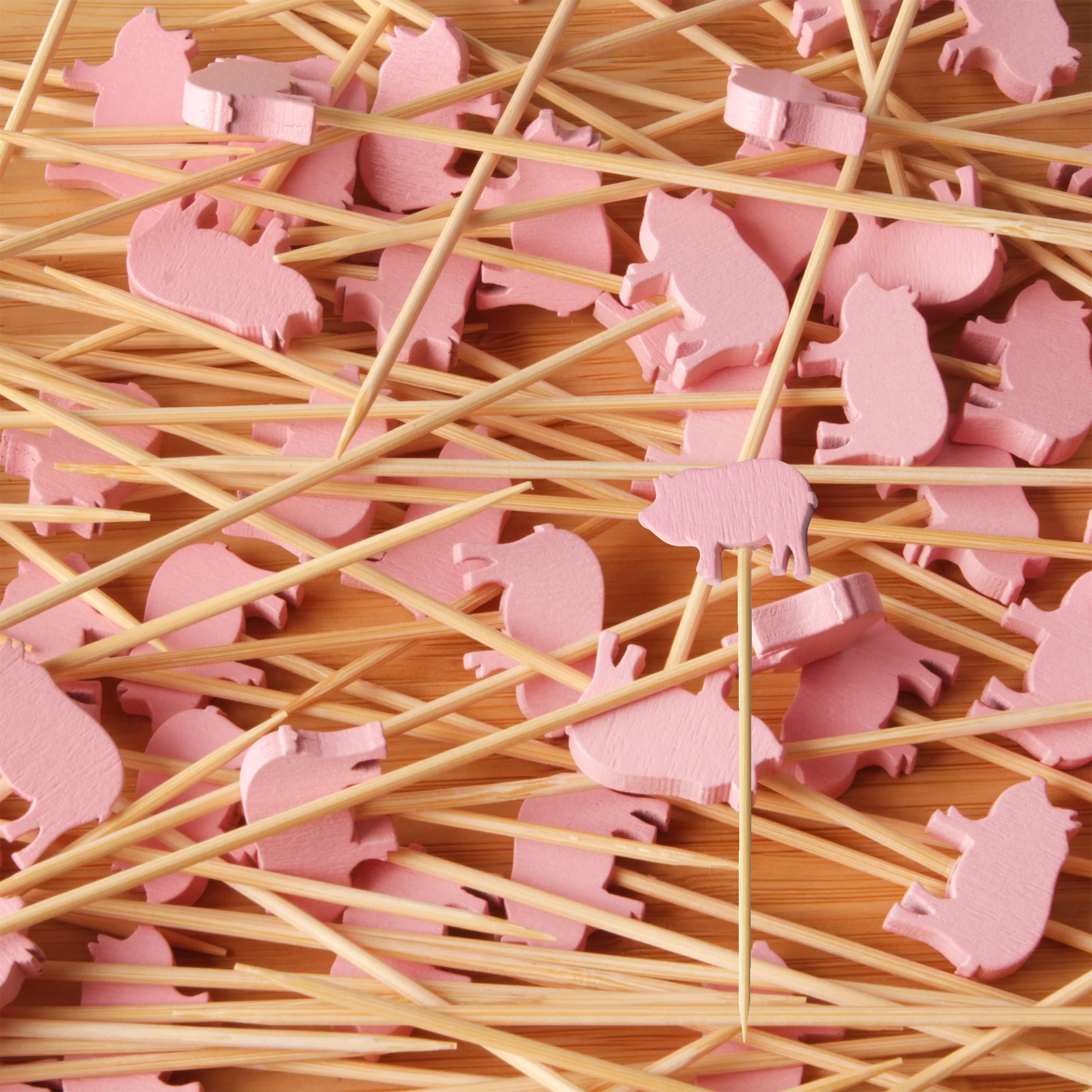 Pig Bamboo Food Picks - Image 8