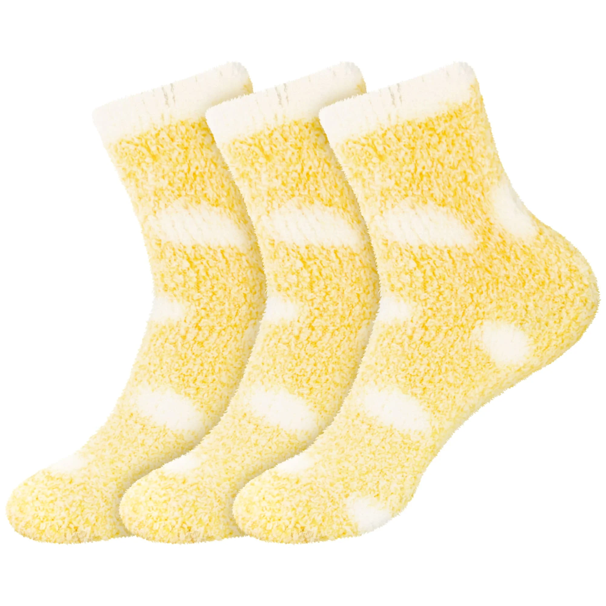 Women's Fuzzy Polka Dot Cuff Socks - Image 13