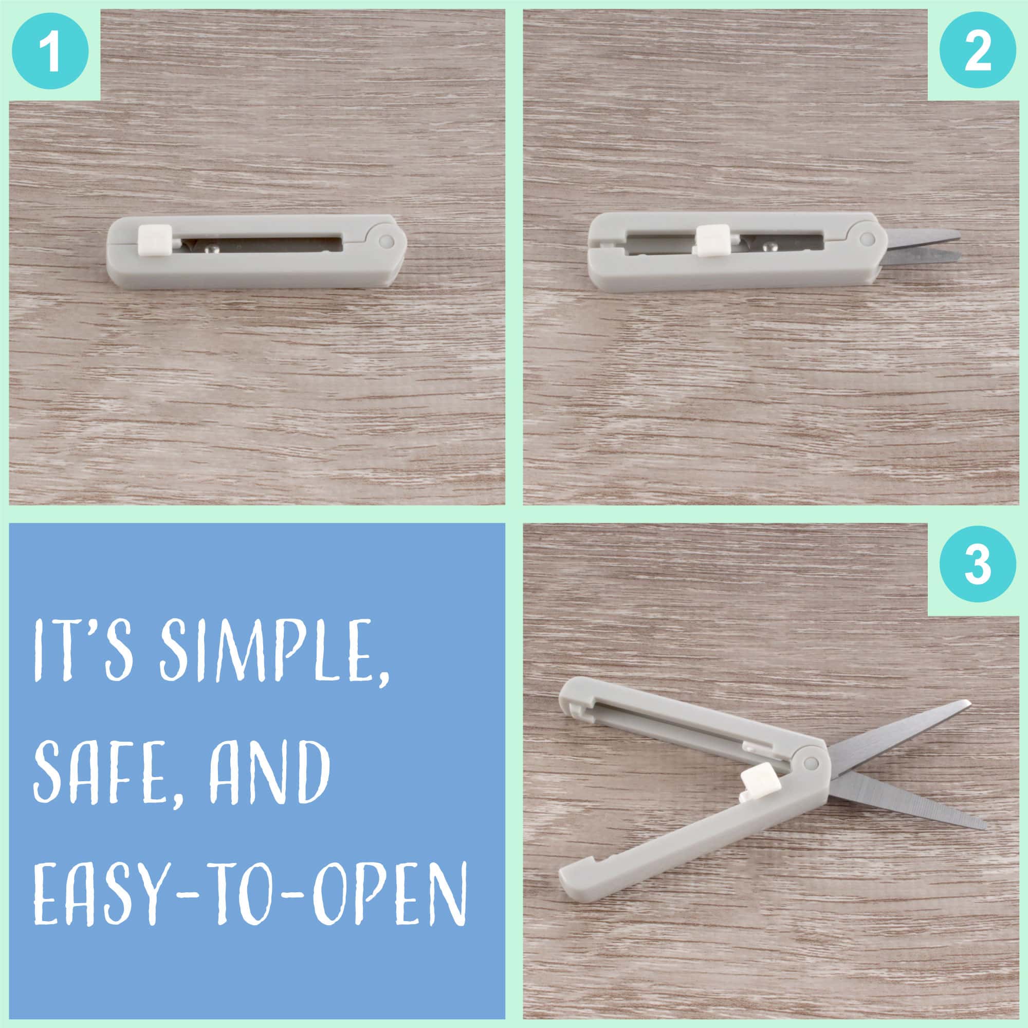 Push Open Folding Scissors - Image 5
