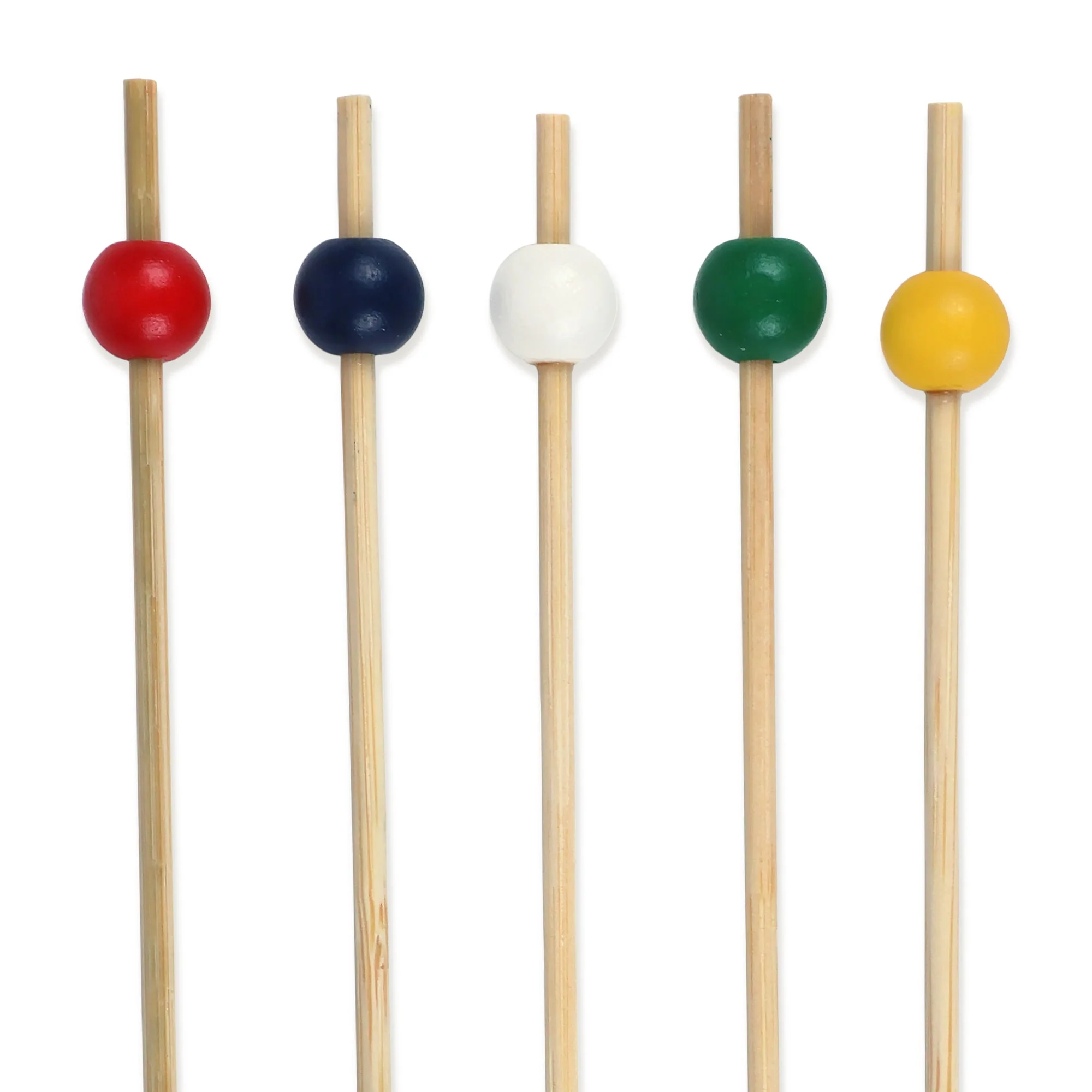 7.9" Ball Bamboo Food Picks