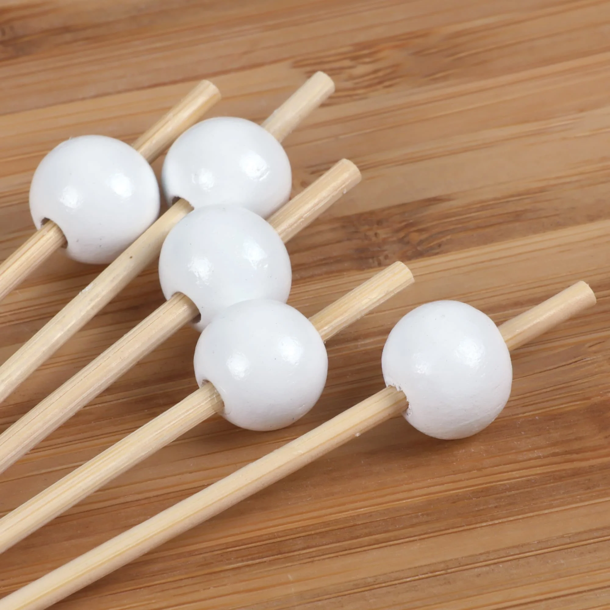 4.7" Ball Bamboo Food Picks - Image 14