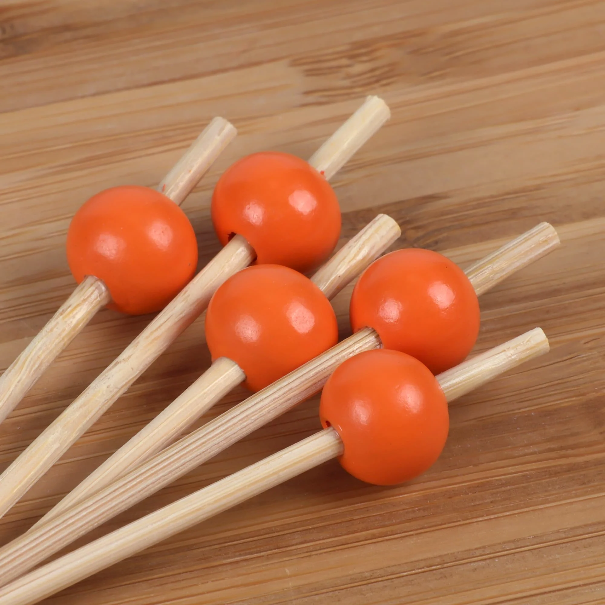4.7" Ball Bamboo Food Picks - Image 7