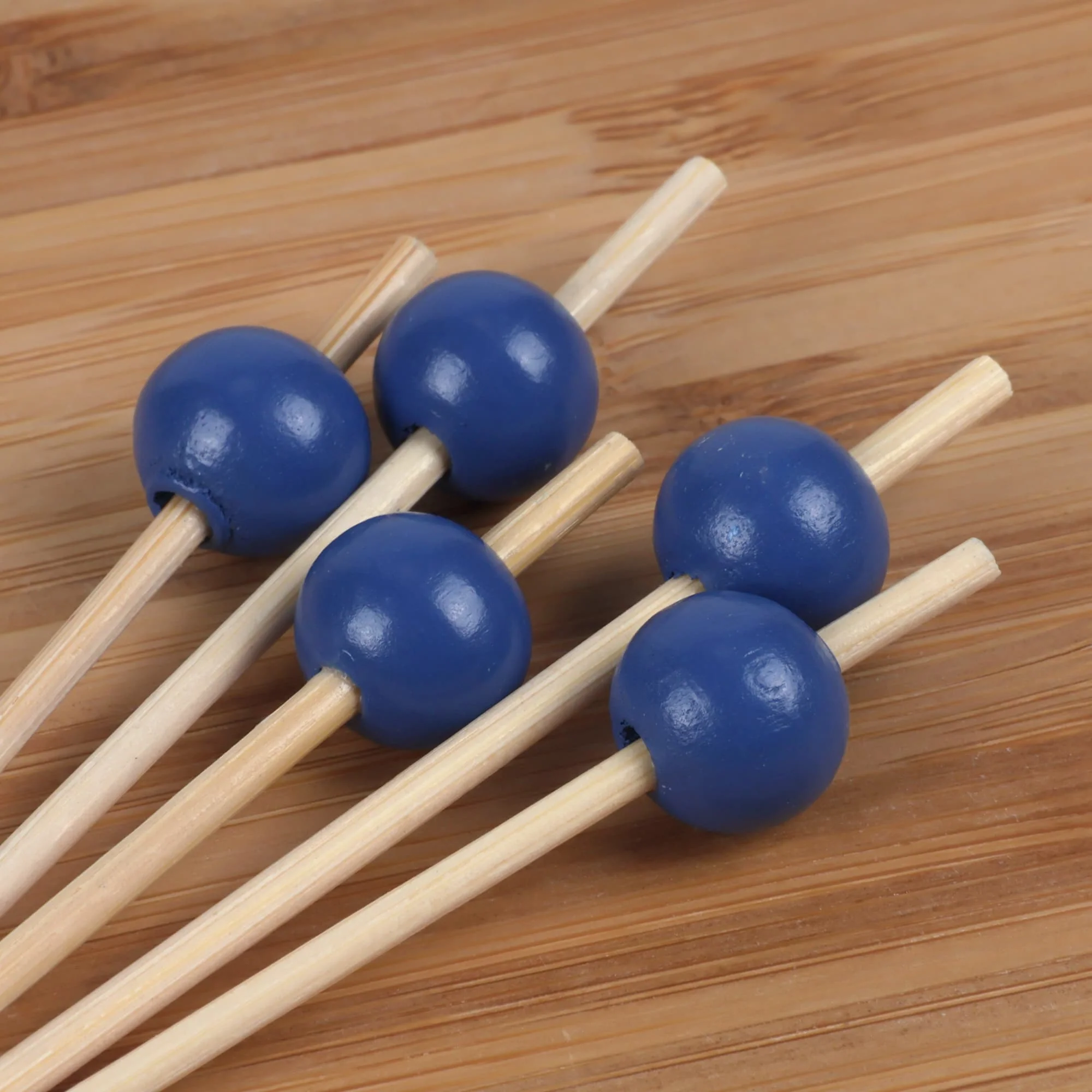 4.7" Ball Bamboo Food Picks - Image 12