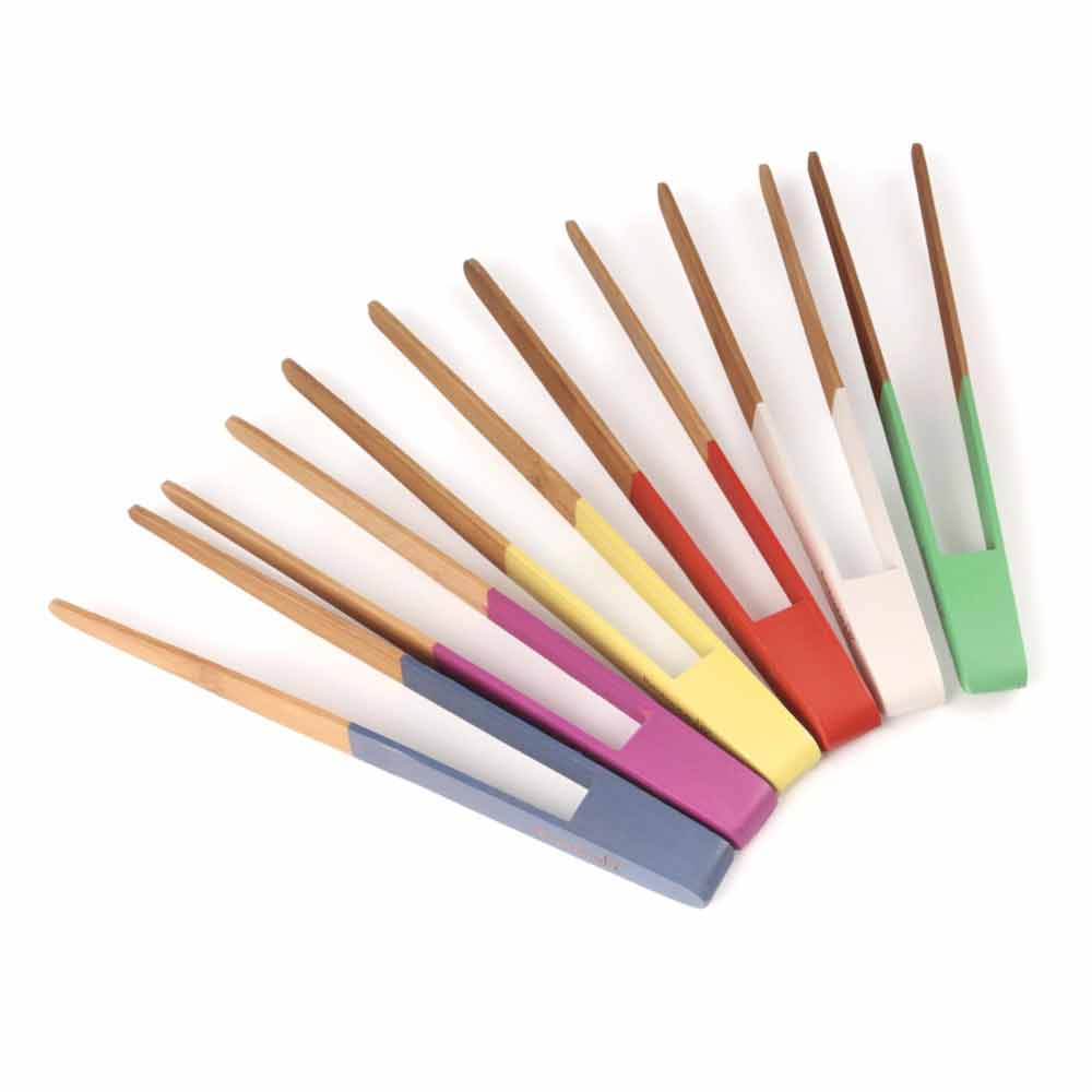 Reusable Colored 'A' Tongs Set