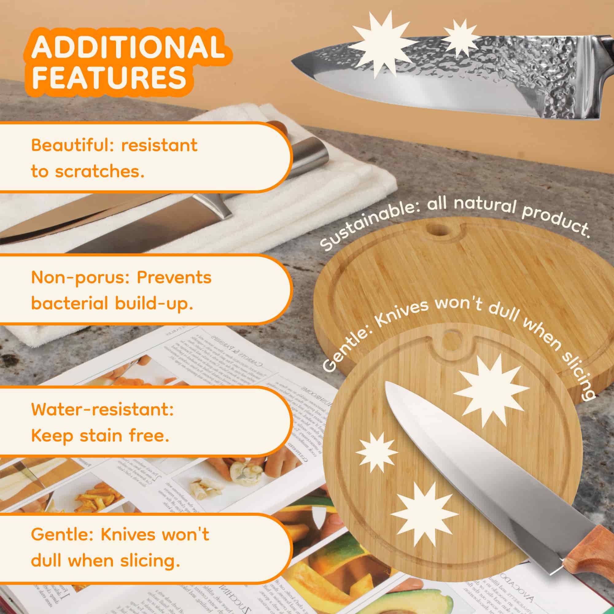 Round Bamboo Cutting Boards - Image 5