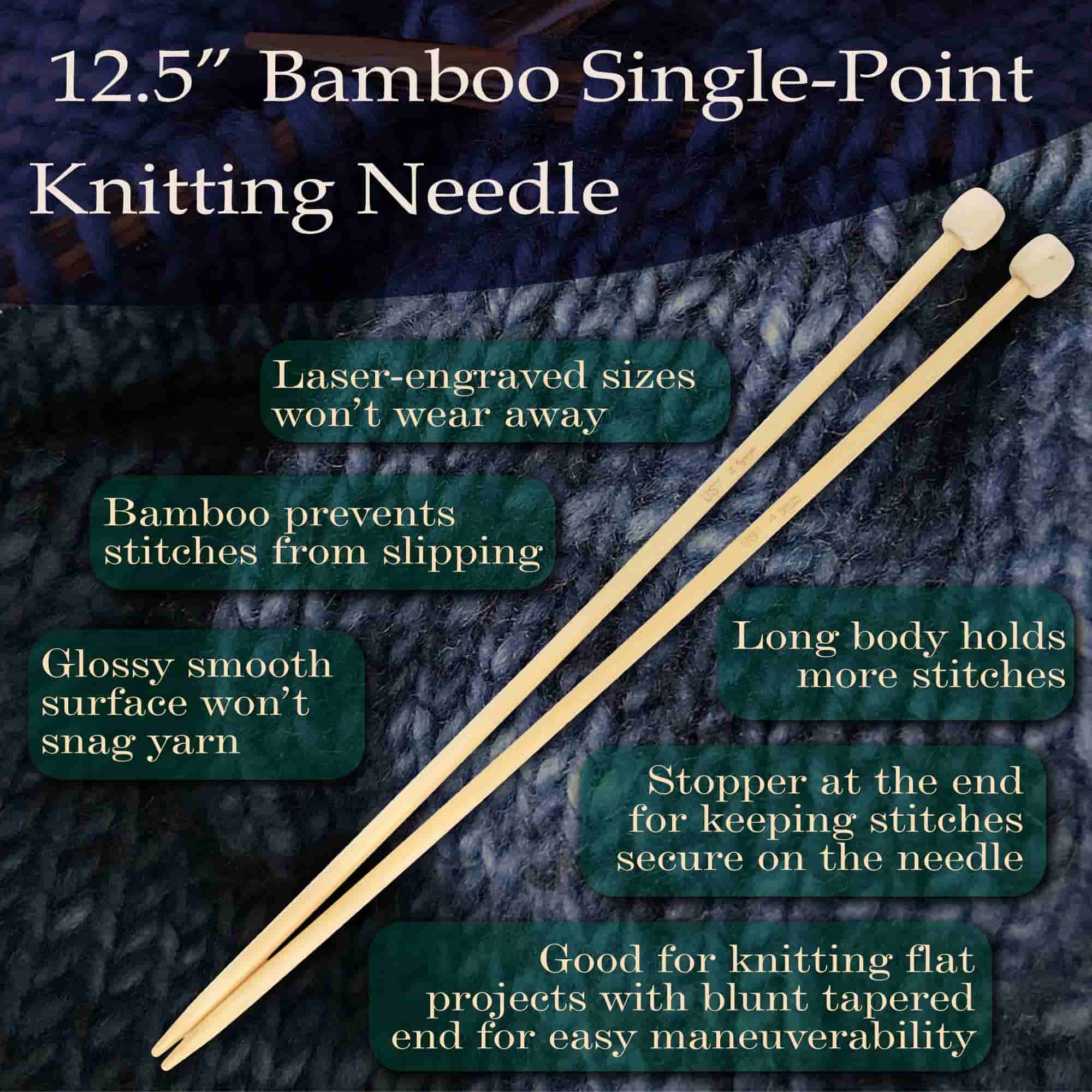 Single Point Bamboo Knitting Needle Sets - Image 6