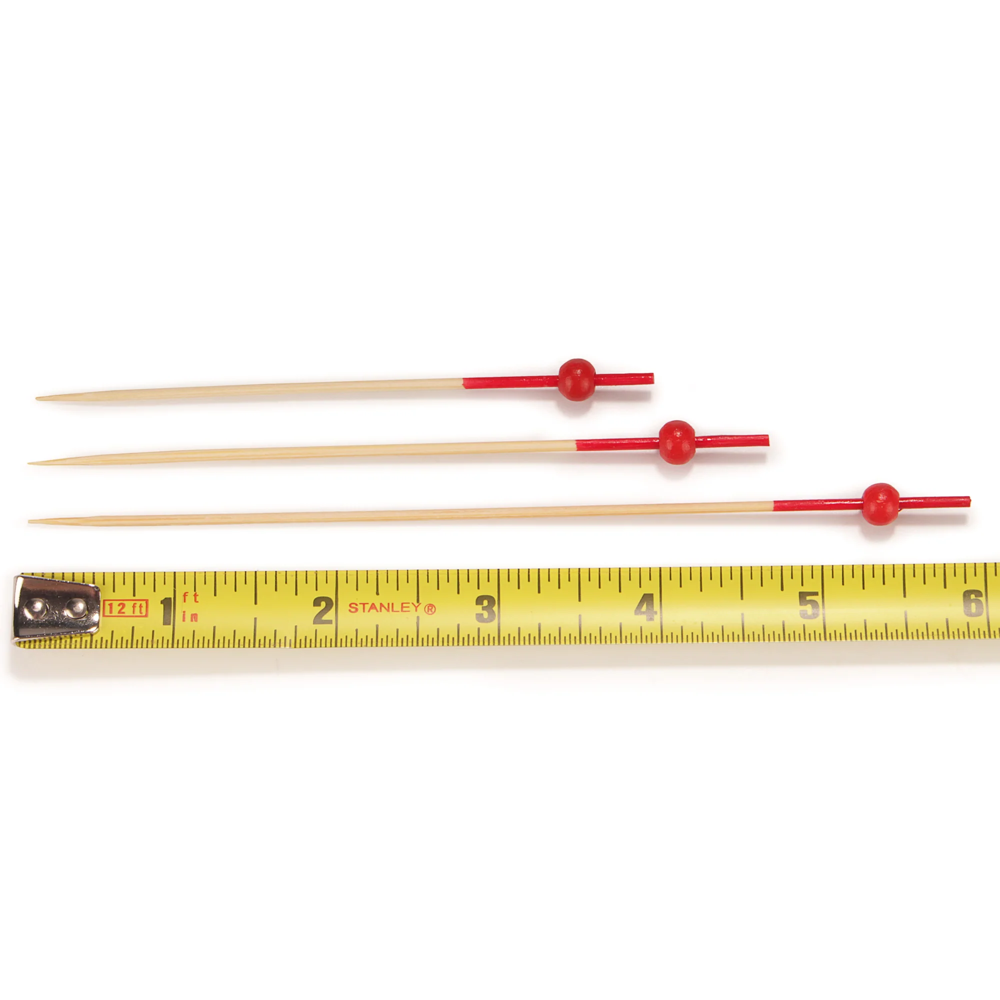 Red-Dipped Ball Bamboo Food Picks - Image 7