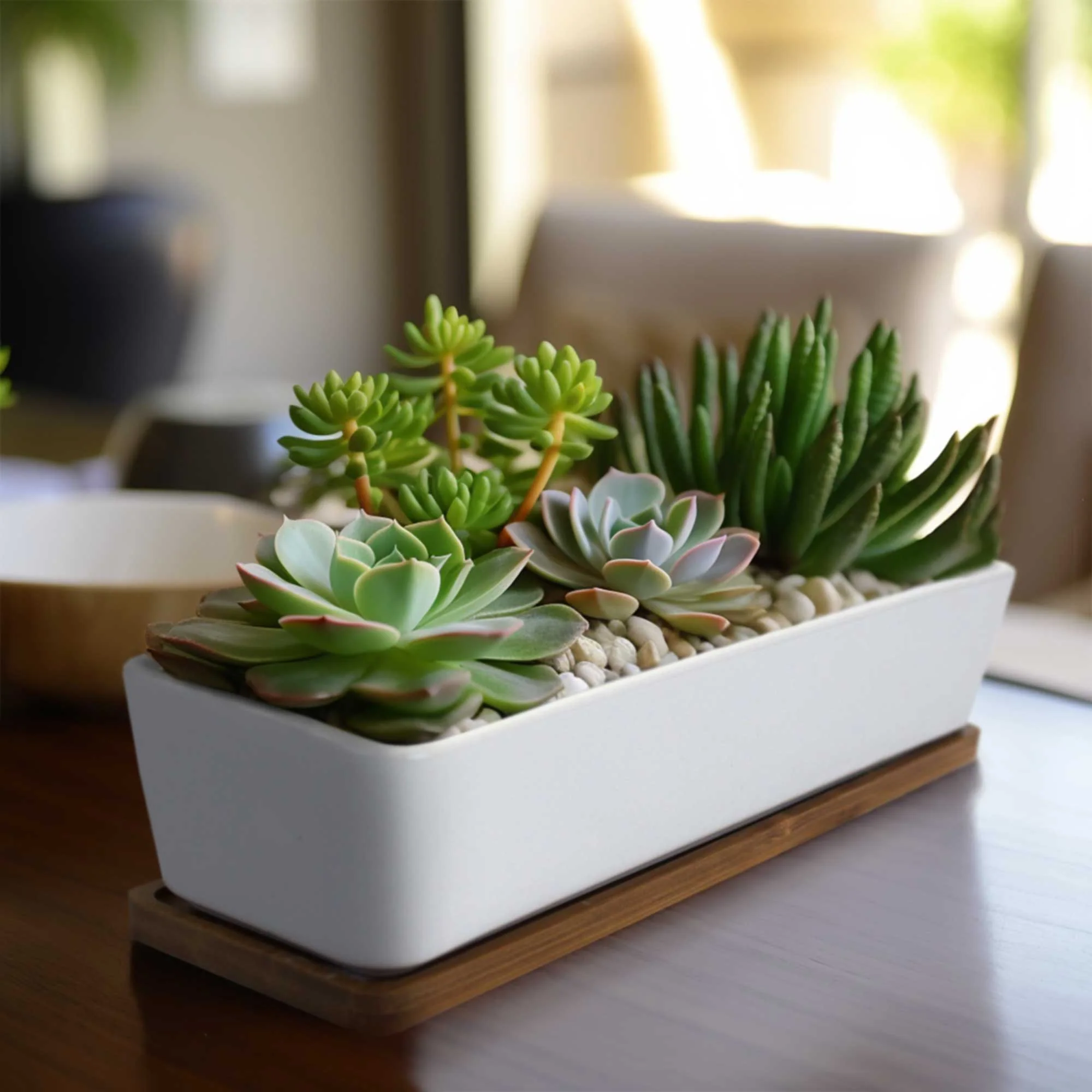 Small Long Rectangular Succulent and Small Plant Pot - Image 12
