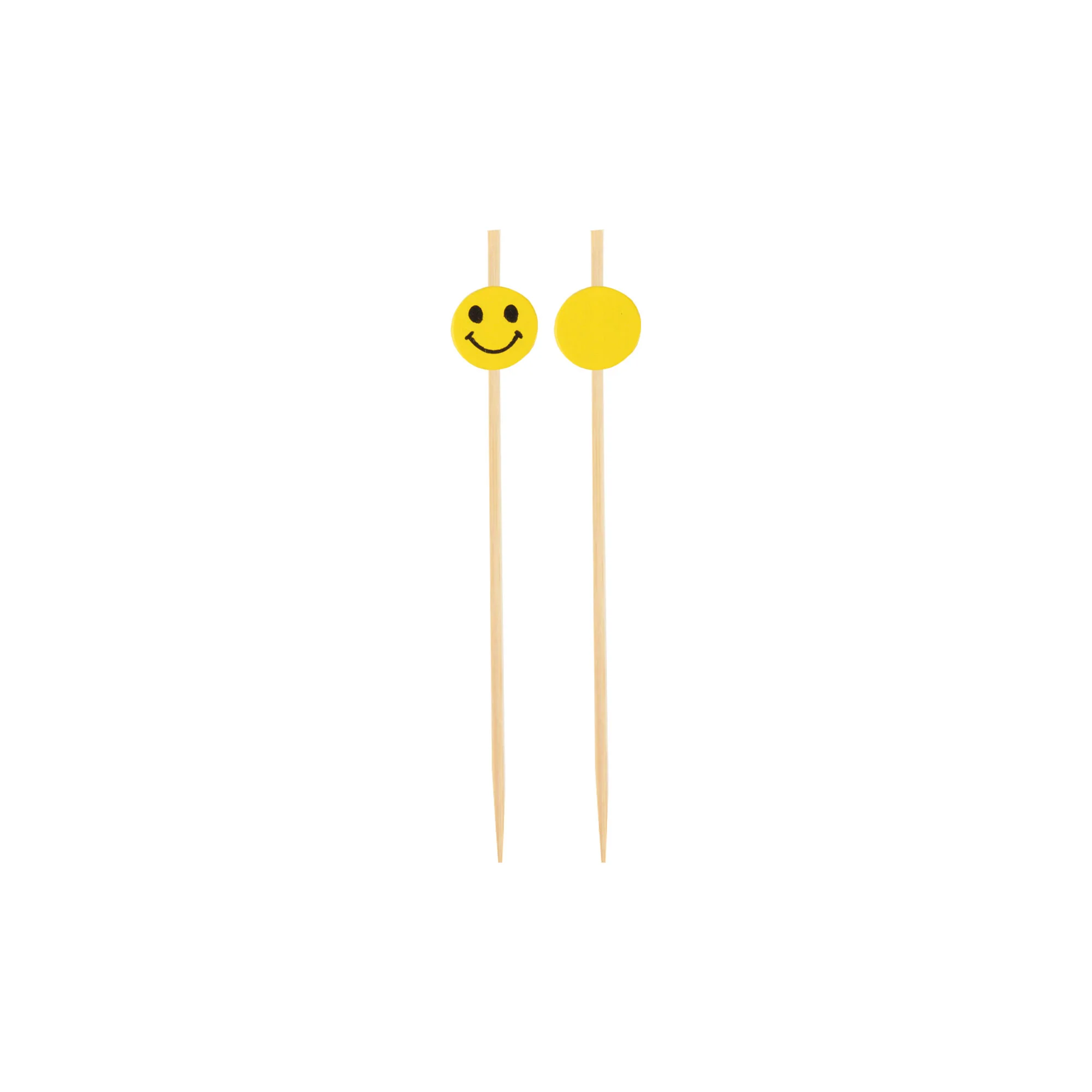 Smiley Face Bamboo Food Picks - Image 5
