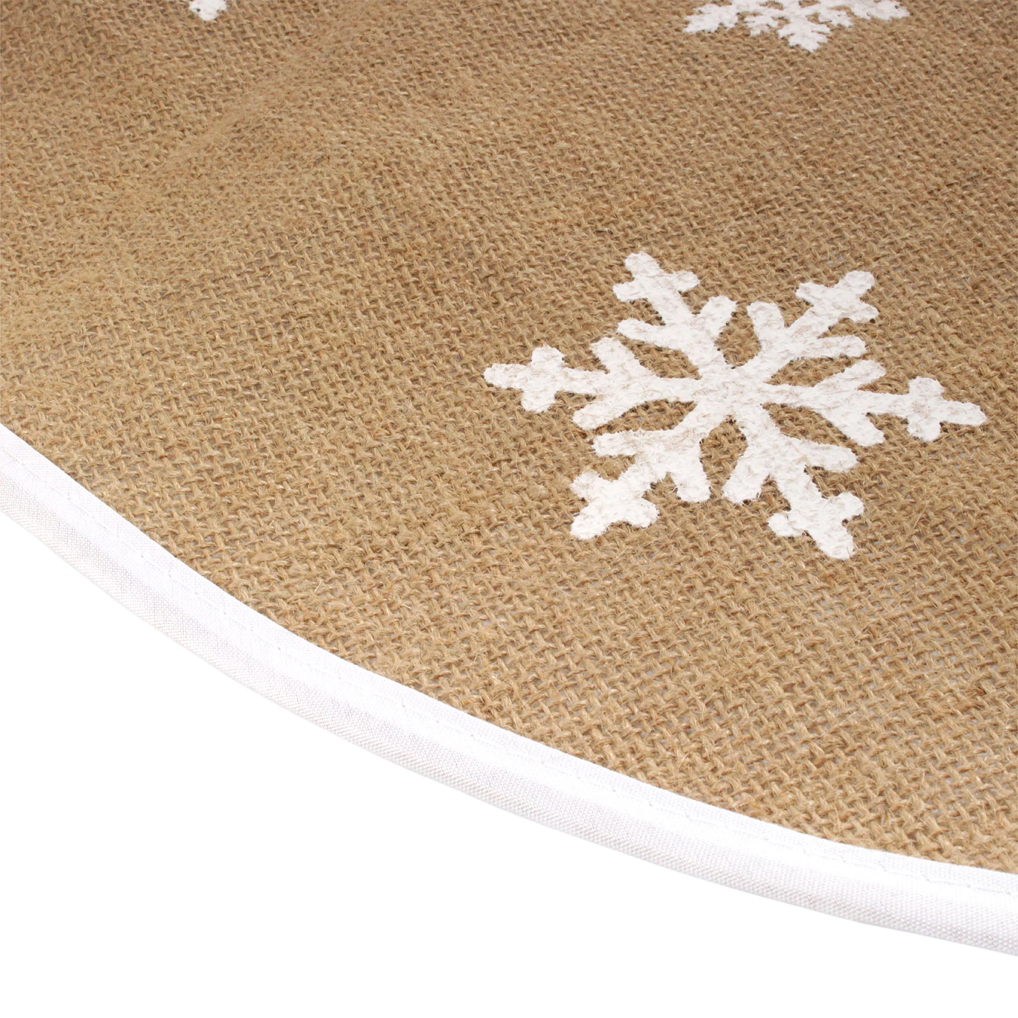 Snowflake Christmas Tree Skirt - Image 3
