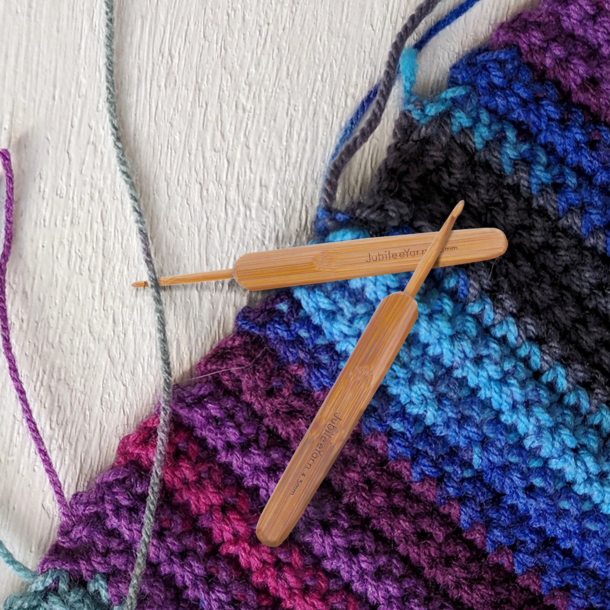 8pc Bamboo Crochet Hooks Set - Image 2